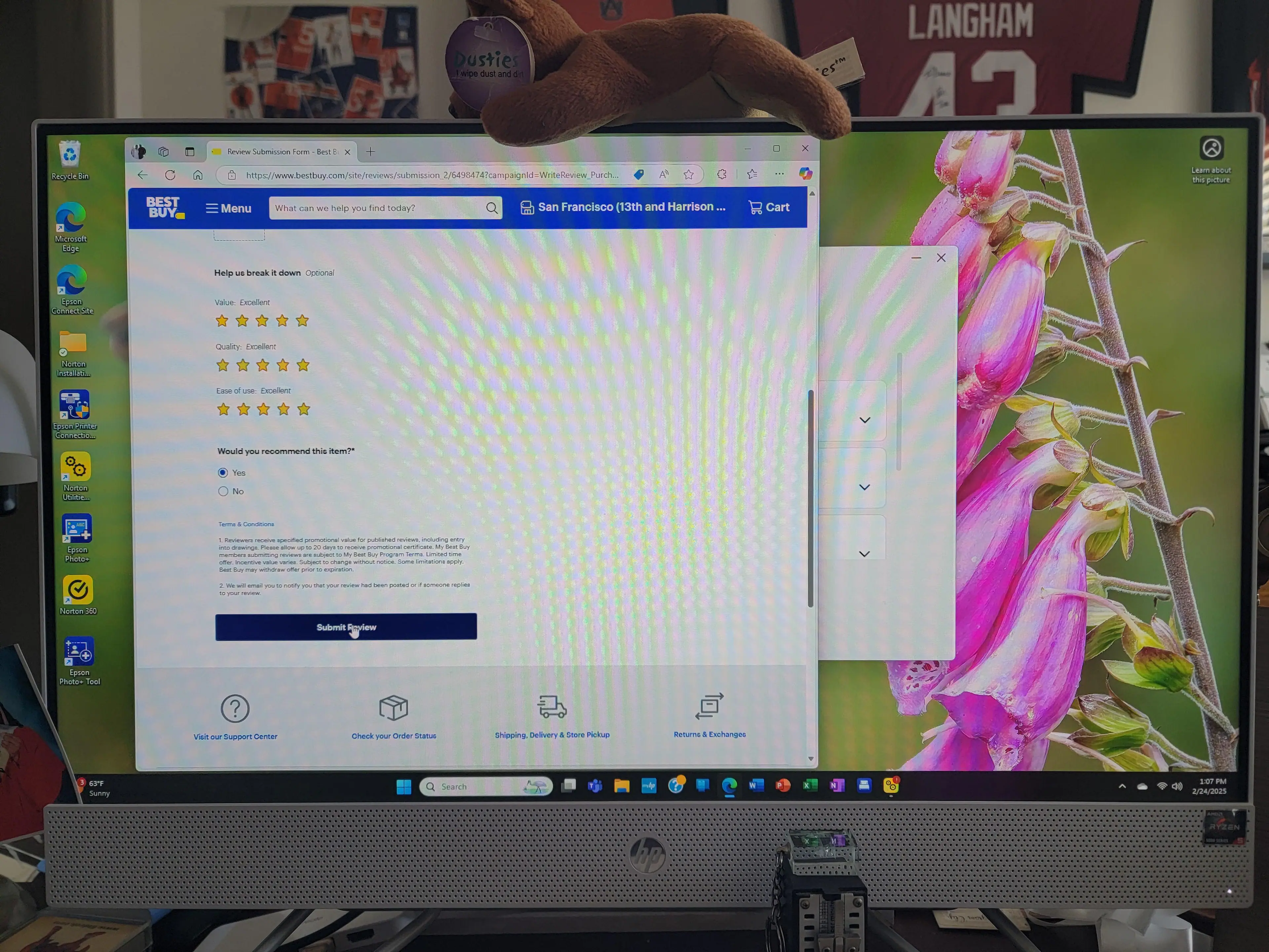 Customer provided image, click to load a larger version