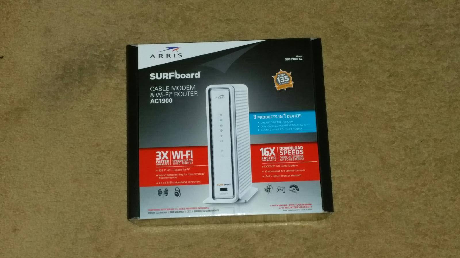 Arris Surfboard Cable Modem Router, click to load a larger version