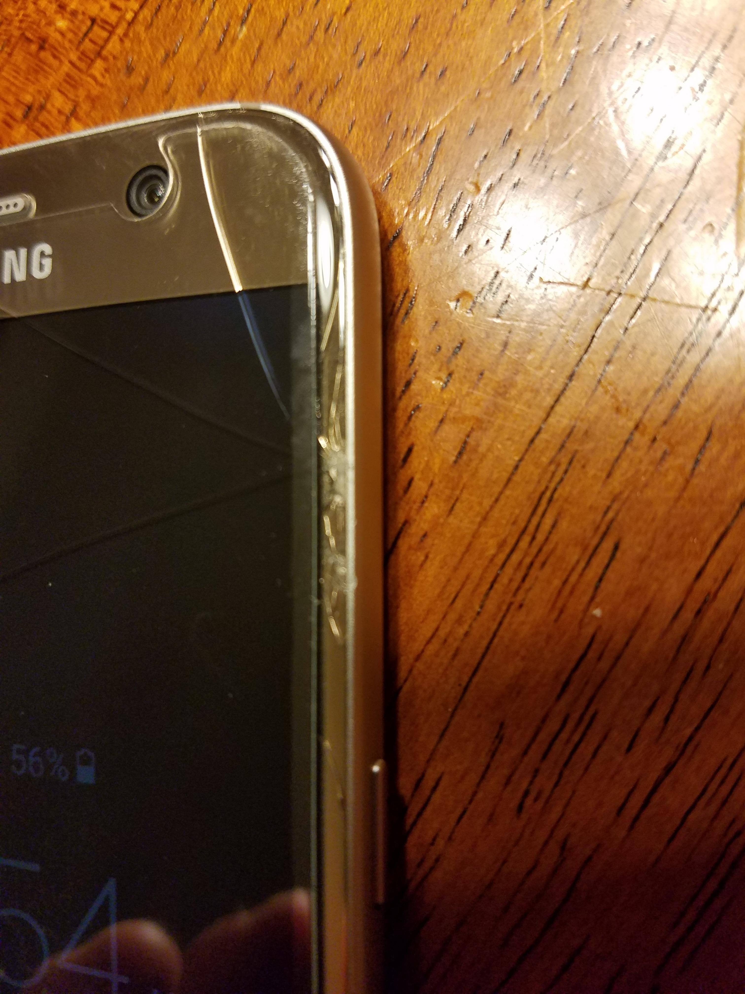 ZAGG Doesn't go to the edge of the screen like my last phone, click to load a larger version