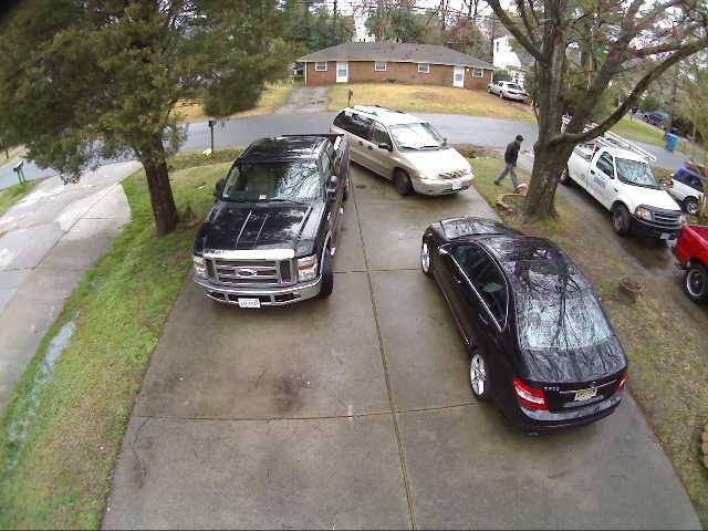 View of the front driveway camera, click to load a larger version