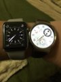 Huawei Smartwatch 42mm Stainless Steel Silver Leather 55020533 - Best Buy