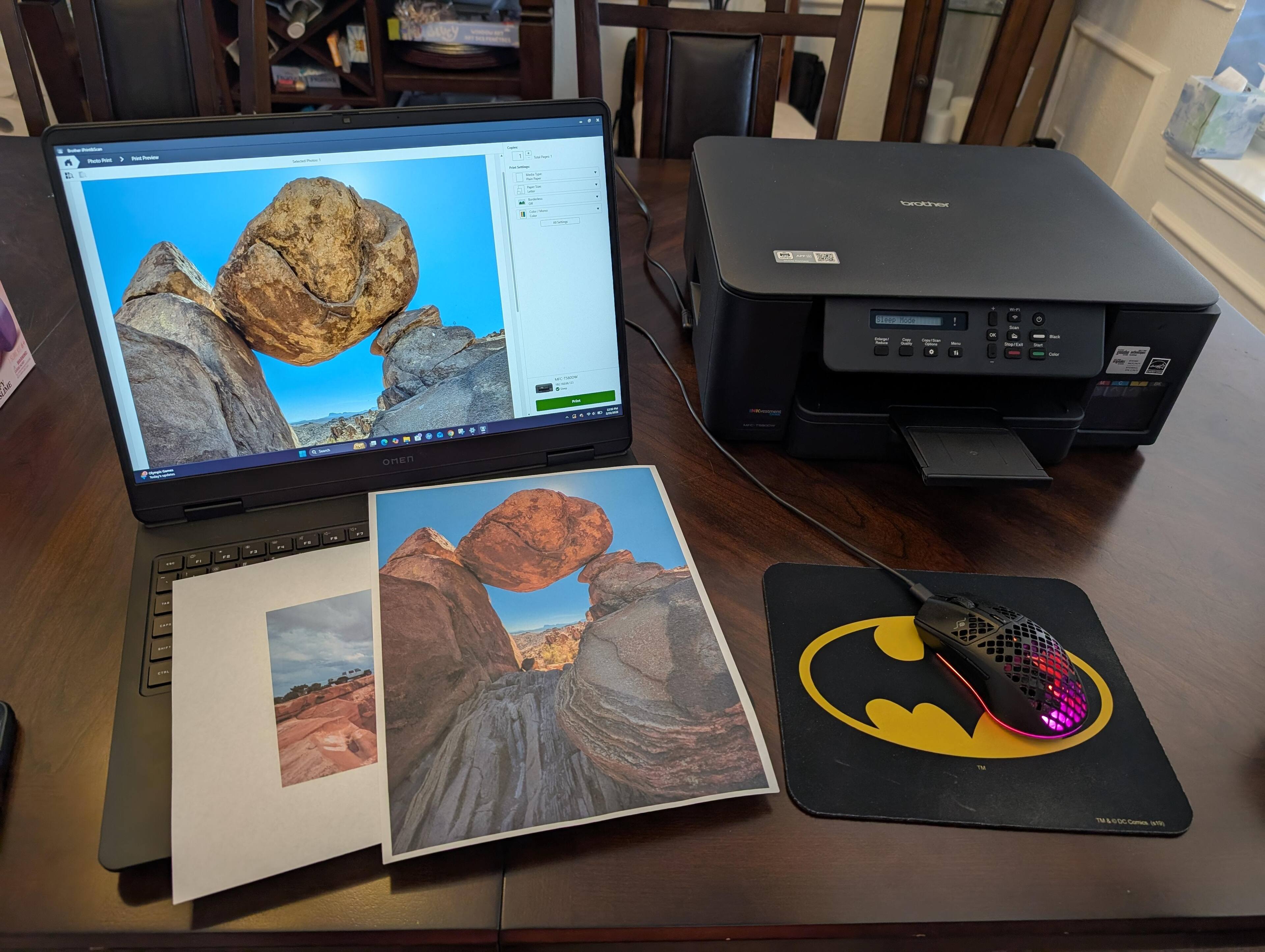 Accurate color prints using the Brother PC app, click to load a larger version