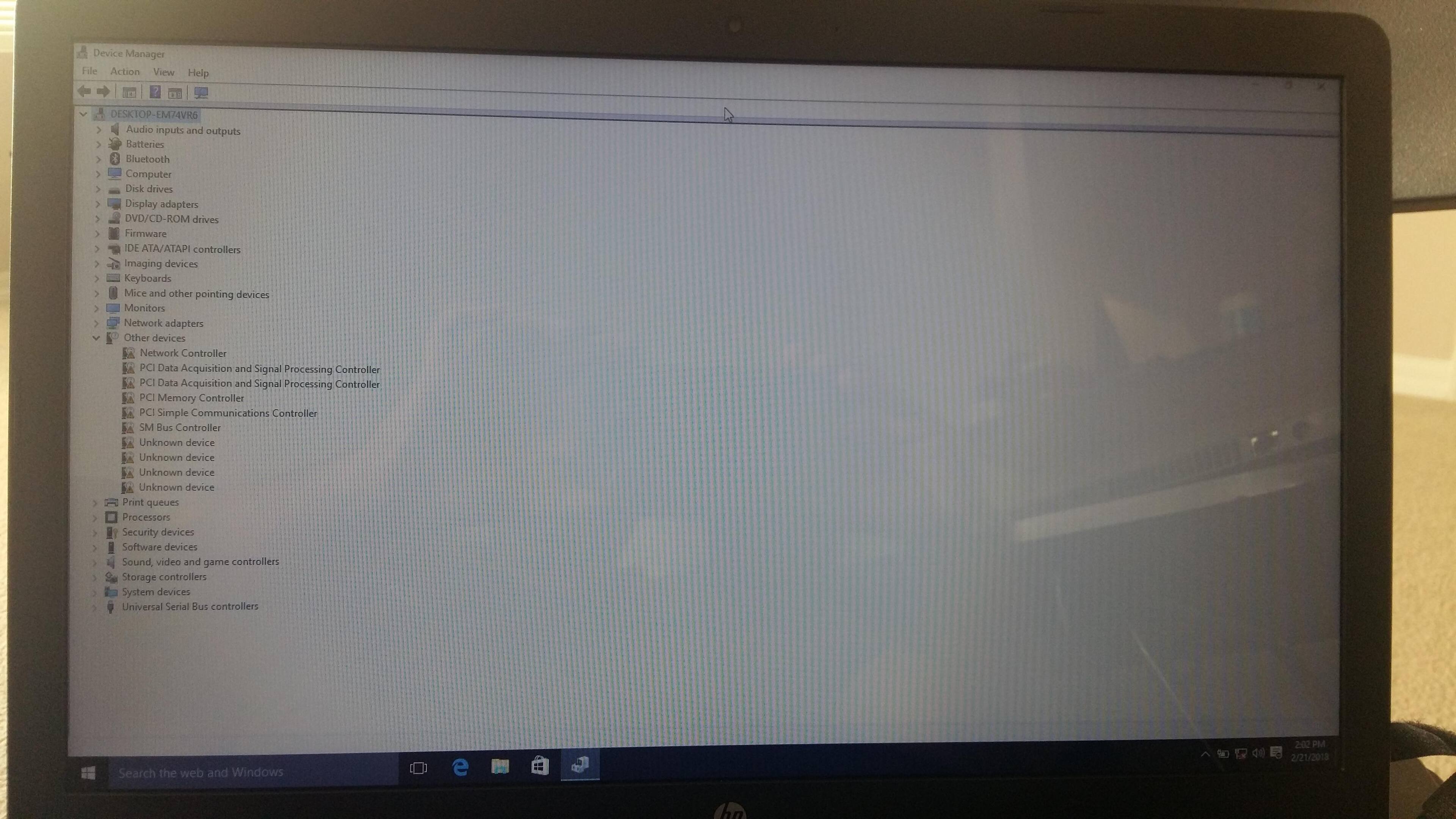 Network drivers are missing or corrupted!, click to load a larger version
