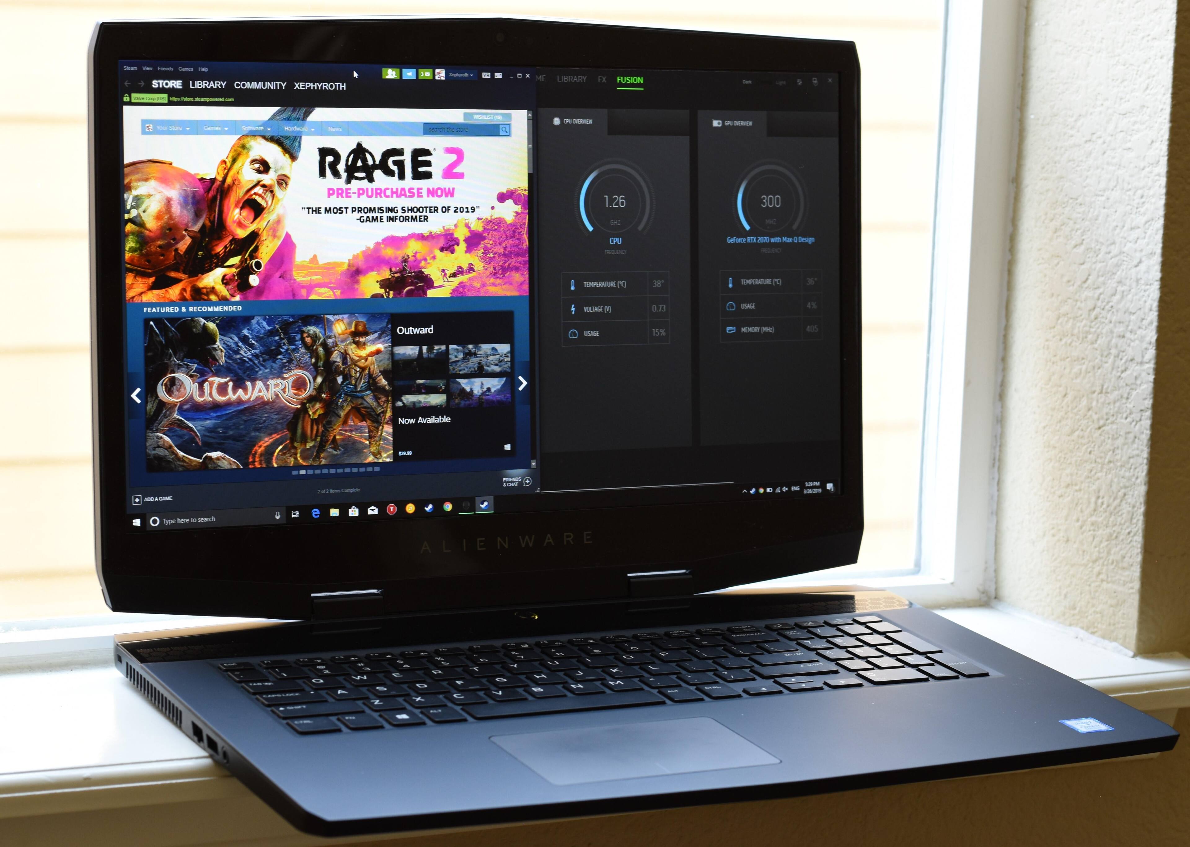 Surprisingly thin for a laptop wielding a 17.3" display!, click to load a larger version