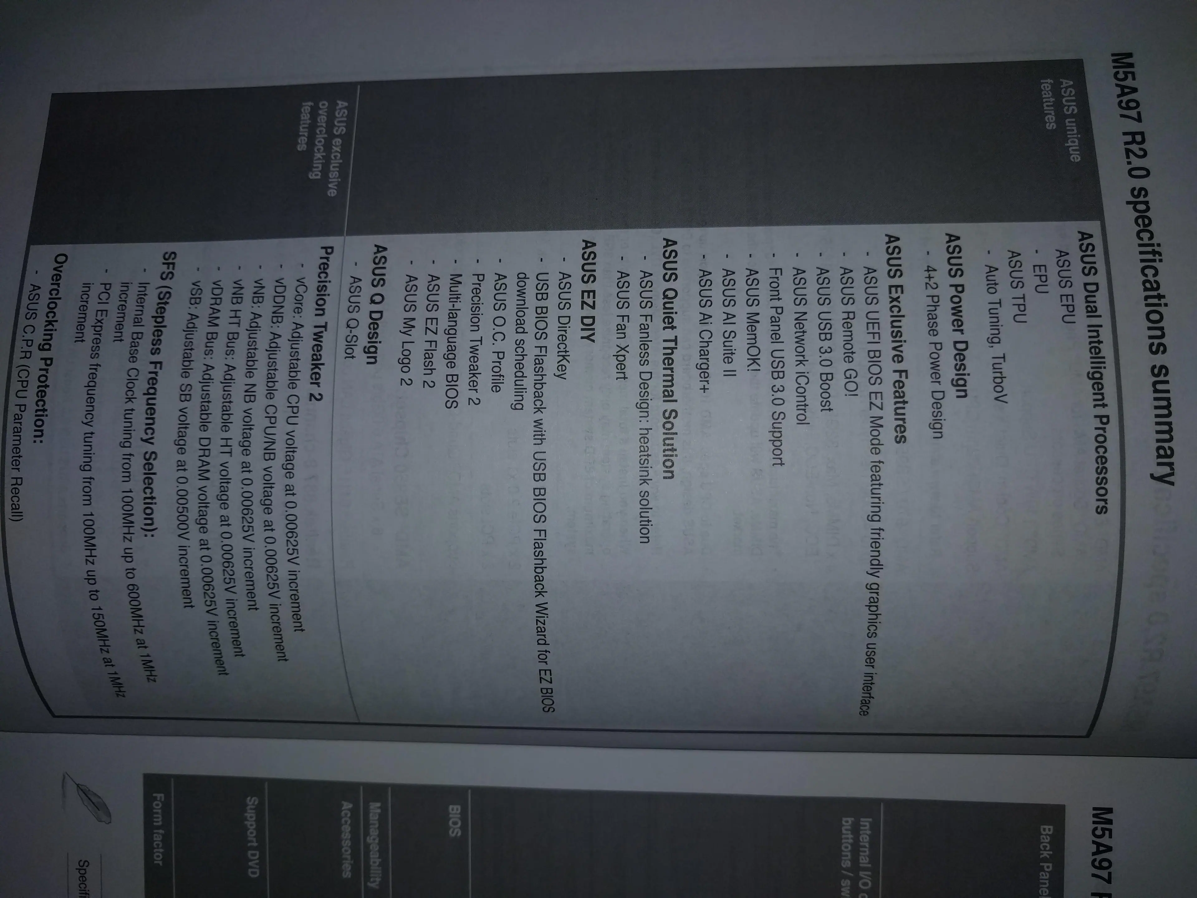 Motherboard Specs pg 2, click to load a larger version