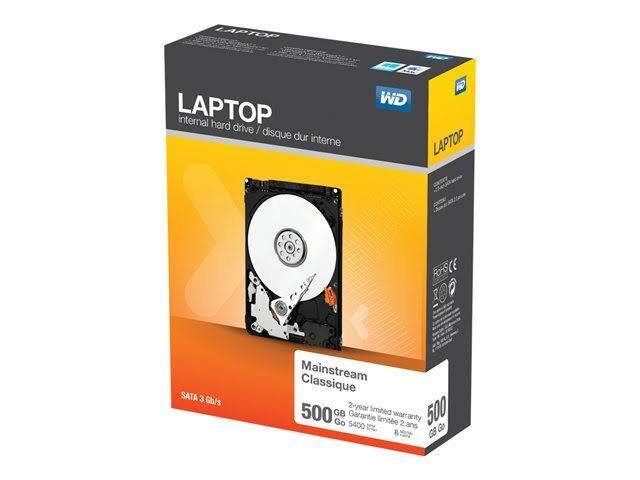 WD 500GB Laptop HDD, click to load a larger version