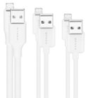 Insignia™ 4' / 6' / 10' Lightning to USB Braided Charge-and-Sync Cables (3  Pack) Moon Gray NS-MLA461MG3 - Best Buy