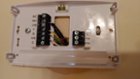 Wall plate of the ST55 that replaced old round thermostat using only four wires:  RH, RC, Y, and W, jumper not needed, click to load a larger version