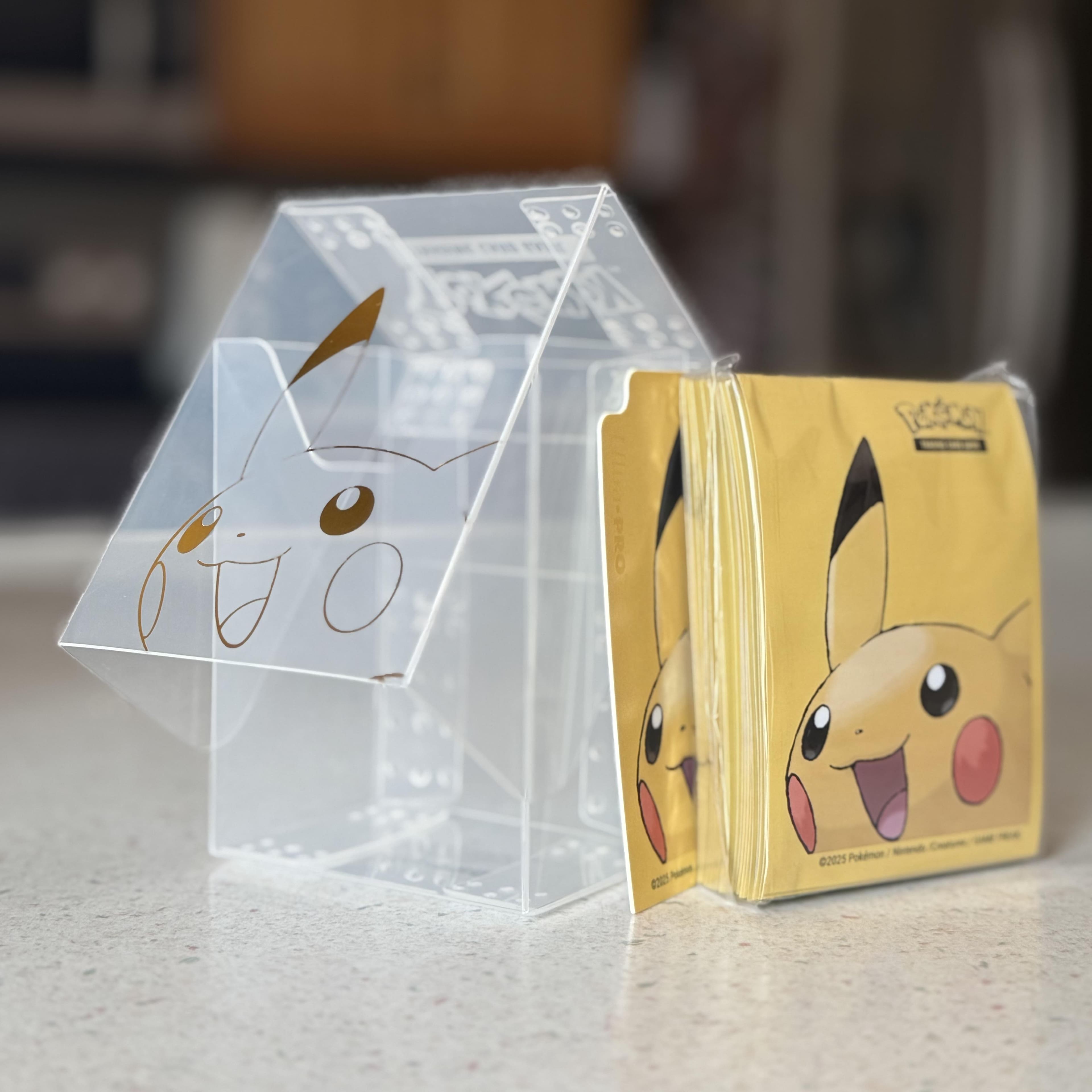 Ultra PRO Pikachu 65ct Deck Protector Sleeves and Clear Pikachu Full View  Deck Box Combo Pack for Pokmon 16546 - Best Buy