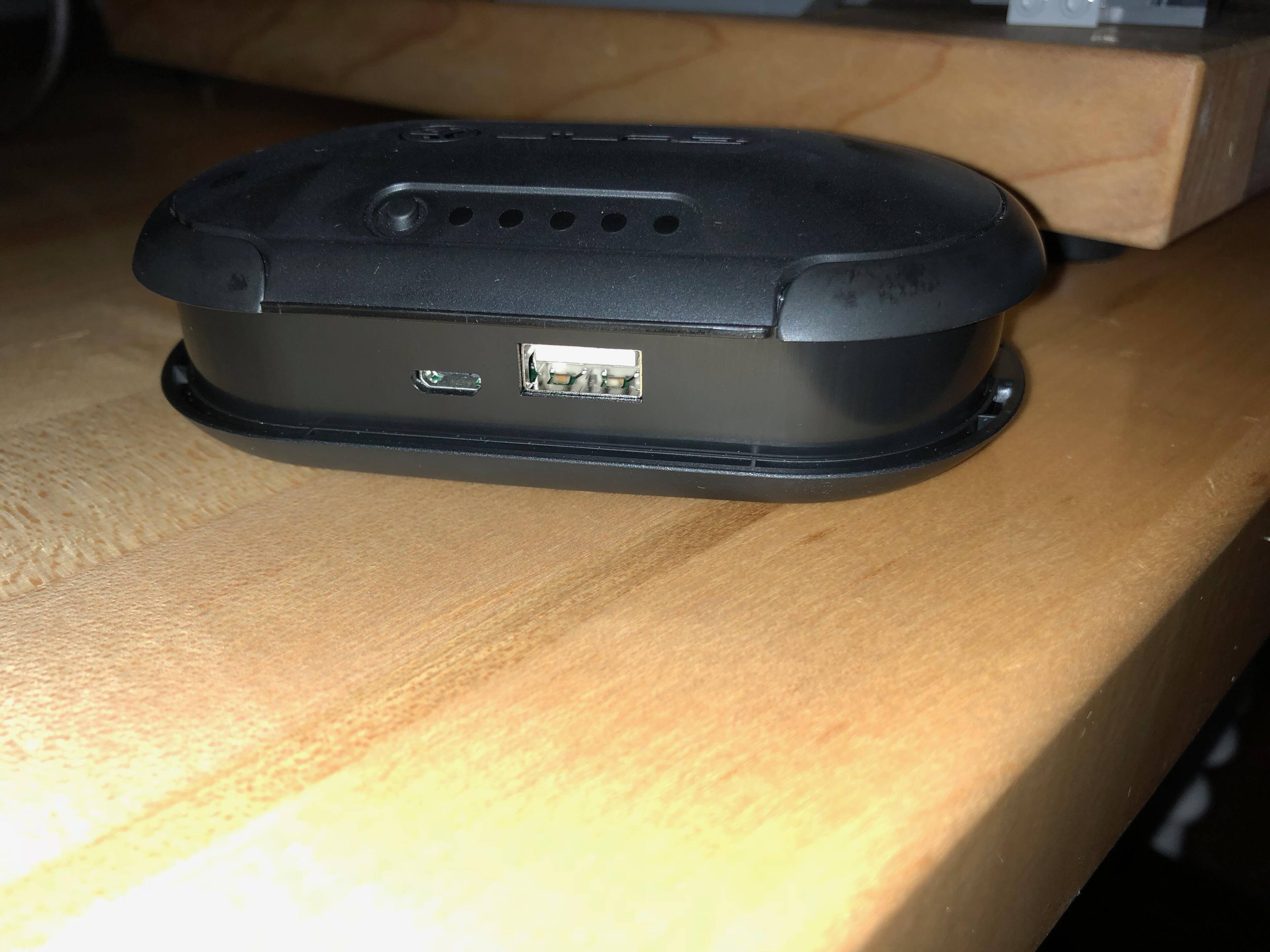 Handy USB-A port on charging case, click to load a larger version