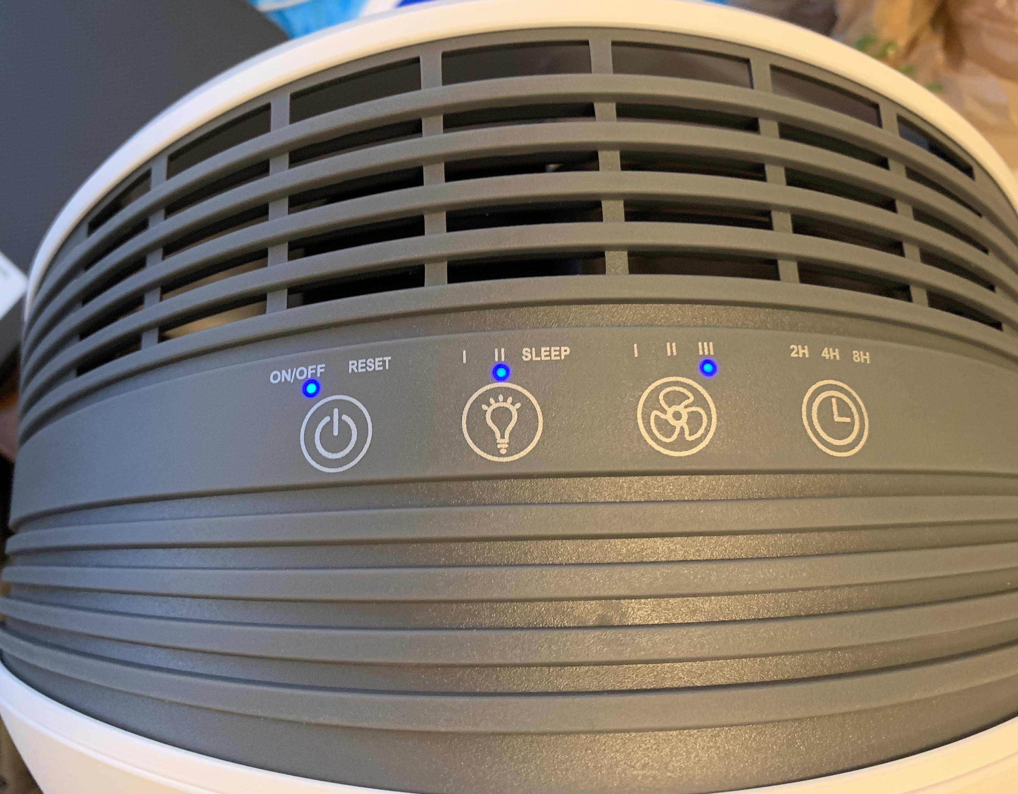 control panel on top of unit, click to load a larger version