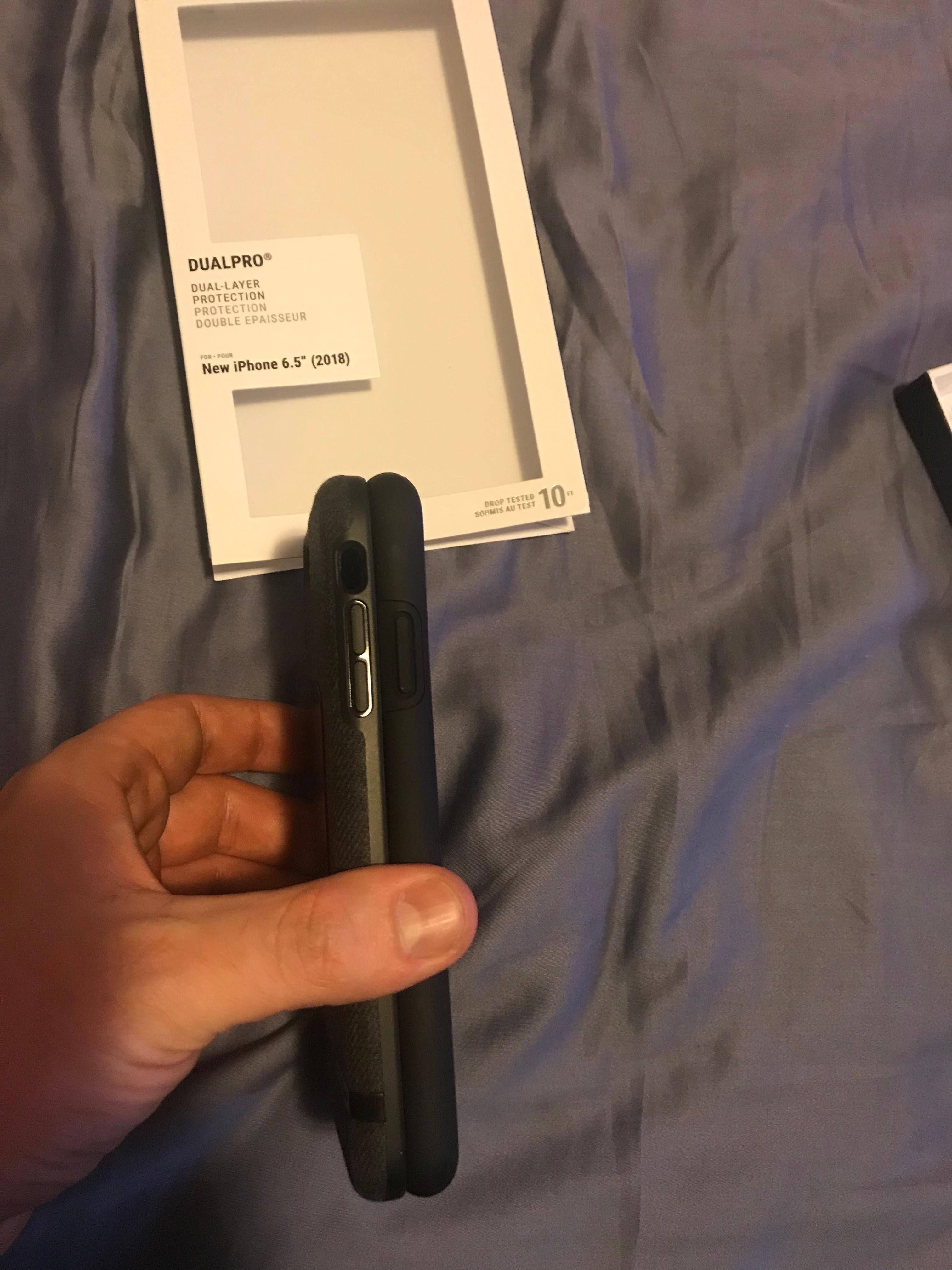 My 7plus case with the new “Xs Max” case that came today., click to load a larger version