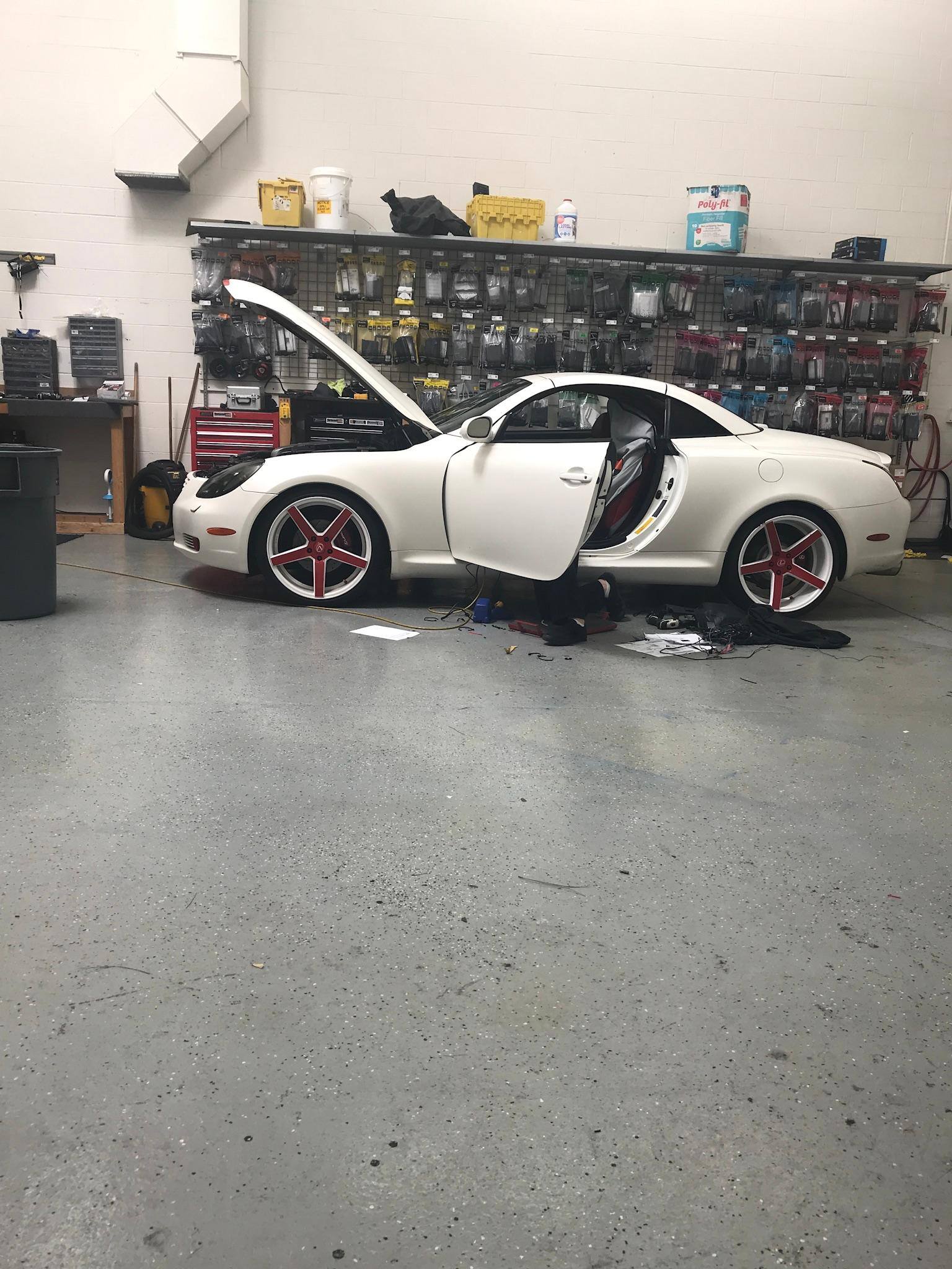 Drone being installed, click to load a larger version