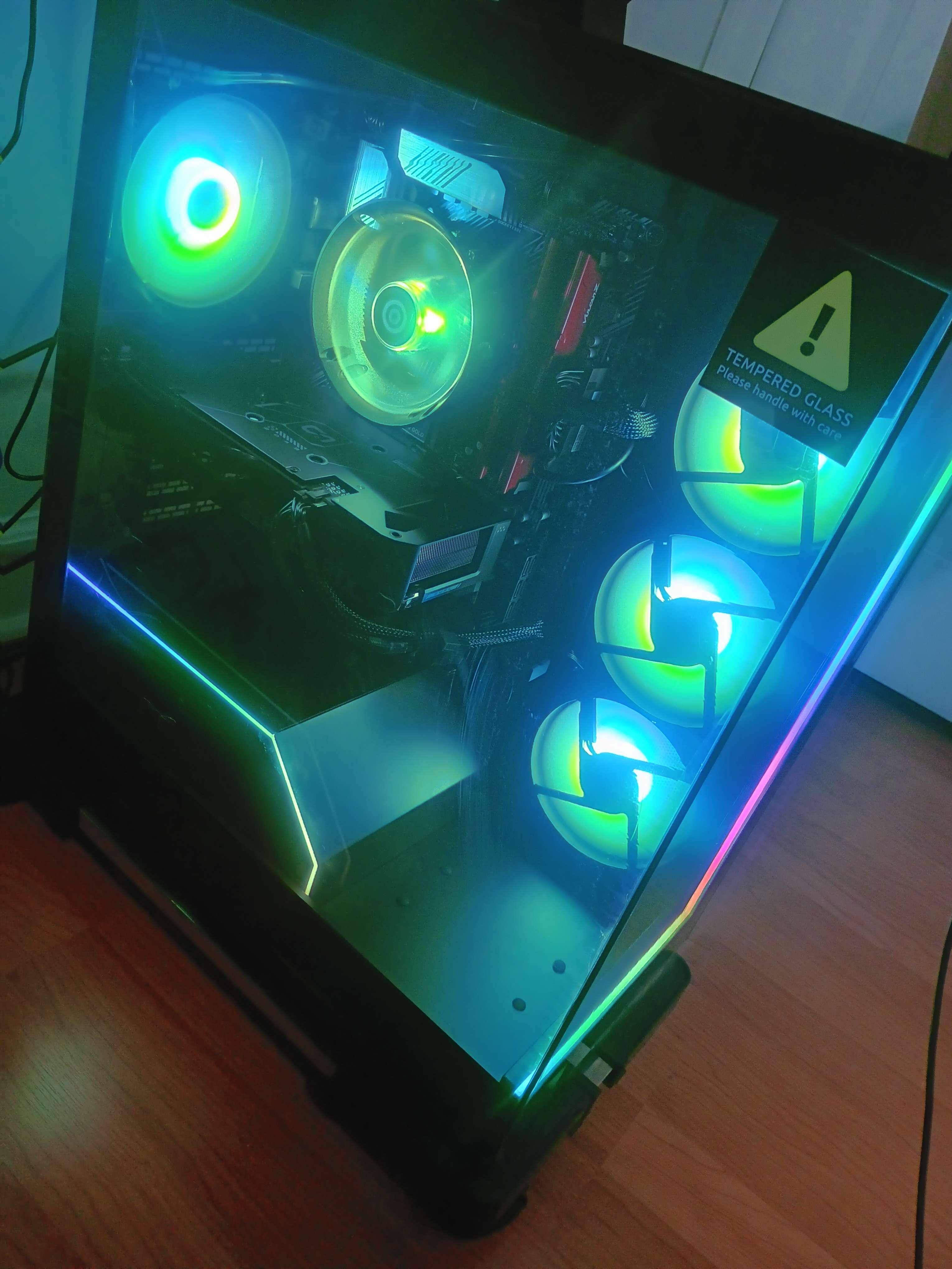 【おまけ付き】RTX4060ti＆Ryzen7 5700x＆B550M PRO AMD Ryzen7 5700x／RTX4060 8GB ガラス2面コンパクト ゲーミング