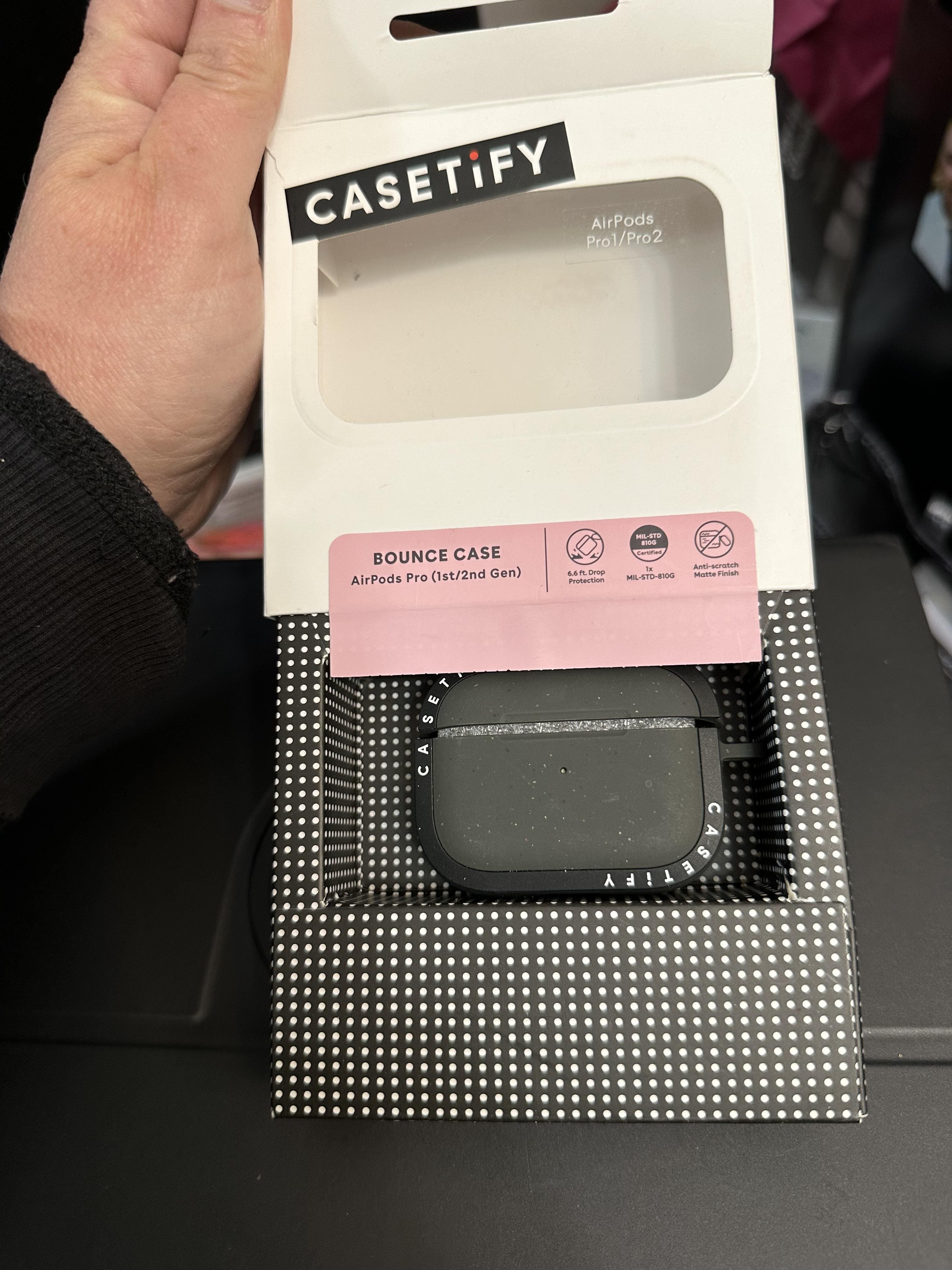 CASETiFY AirPods Pro (2nd Generation) Bounce Case Matte Charcoal
