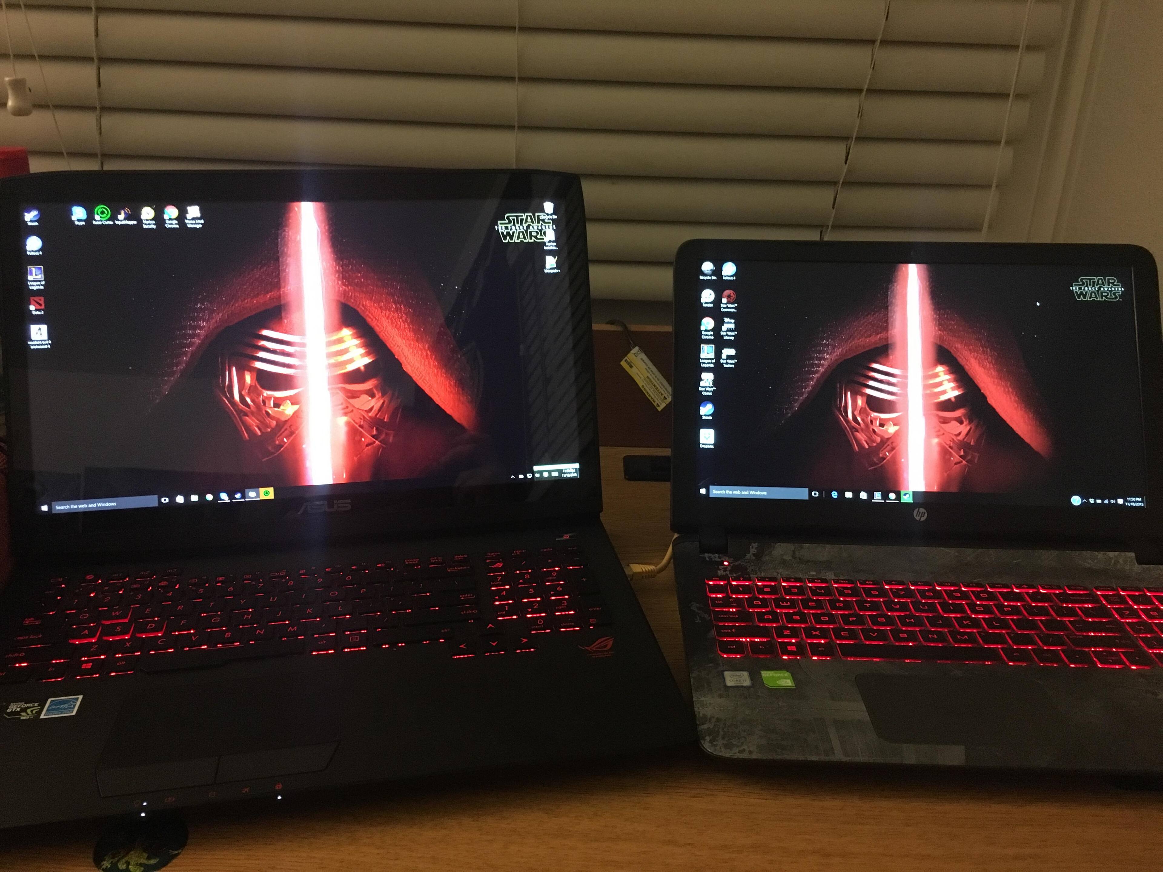 ASUS & HP. May the Games be with You ALWAYS, click to load a larger version