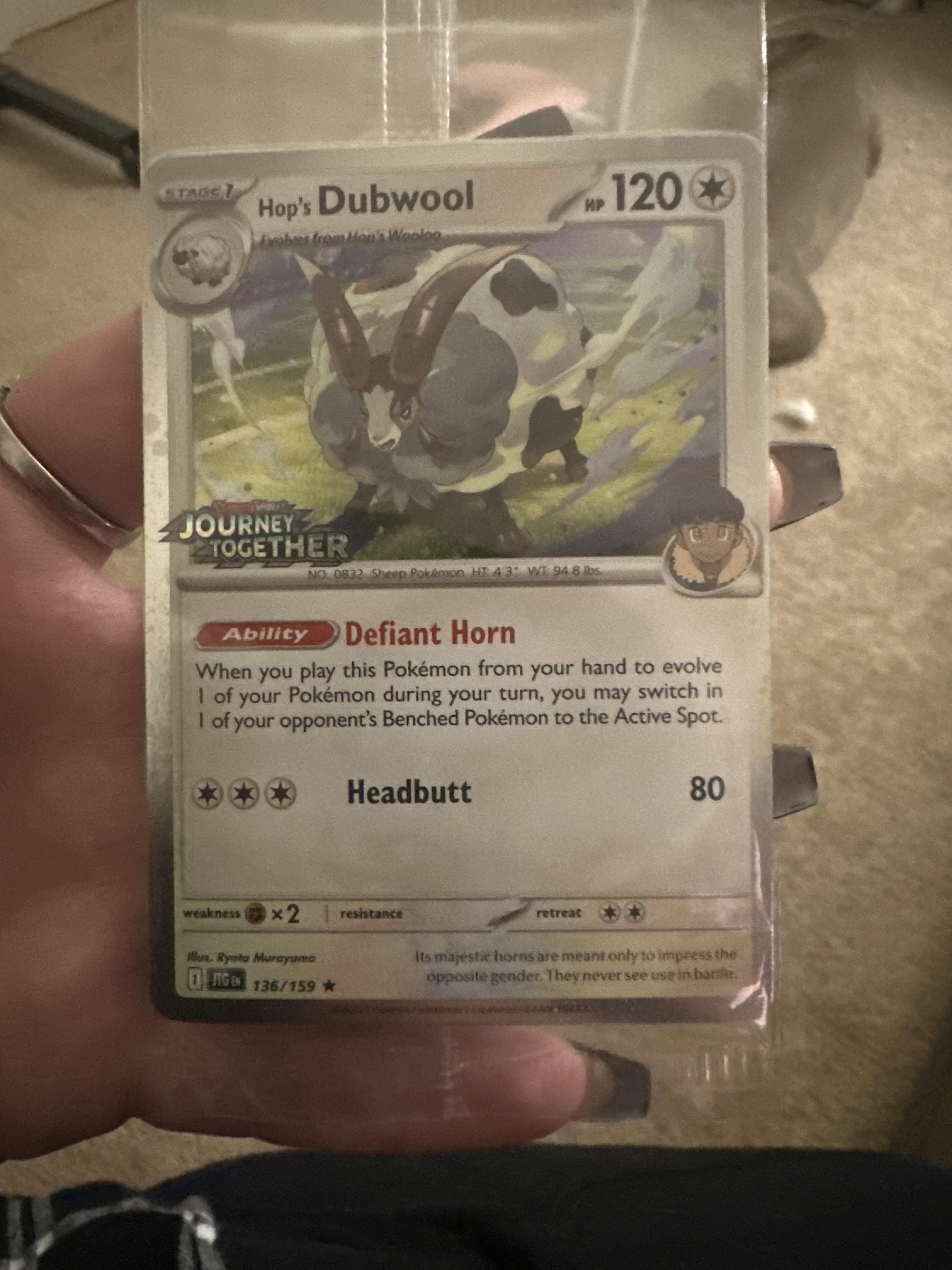 Pokmon TCG: SV09 Promo Card (Hop's Dubwool) 80-10093-101 - Best Buy