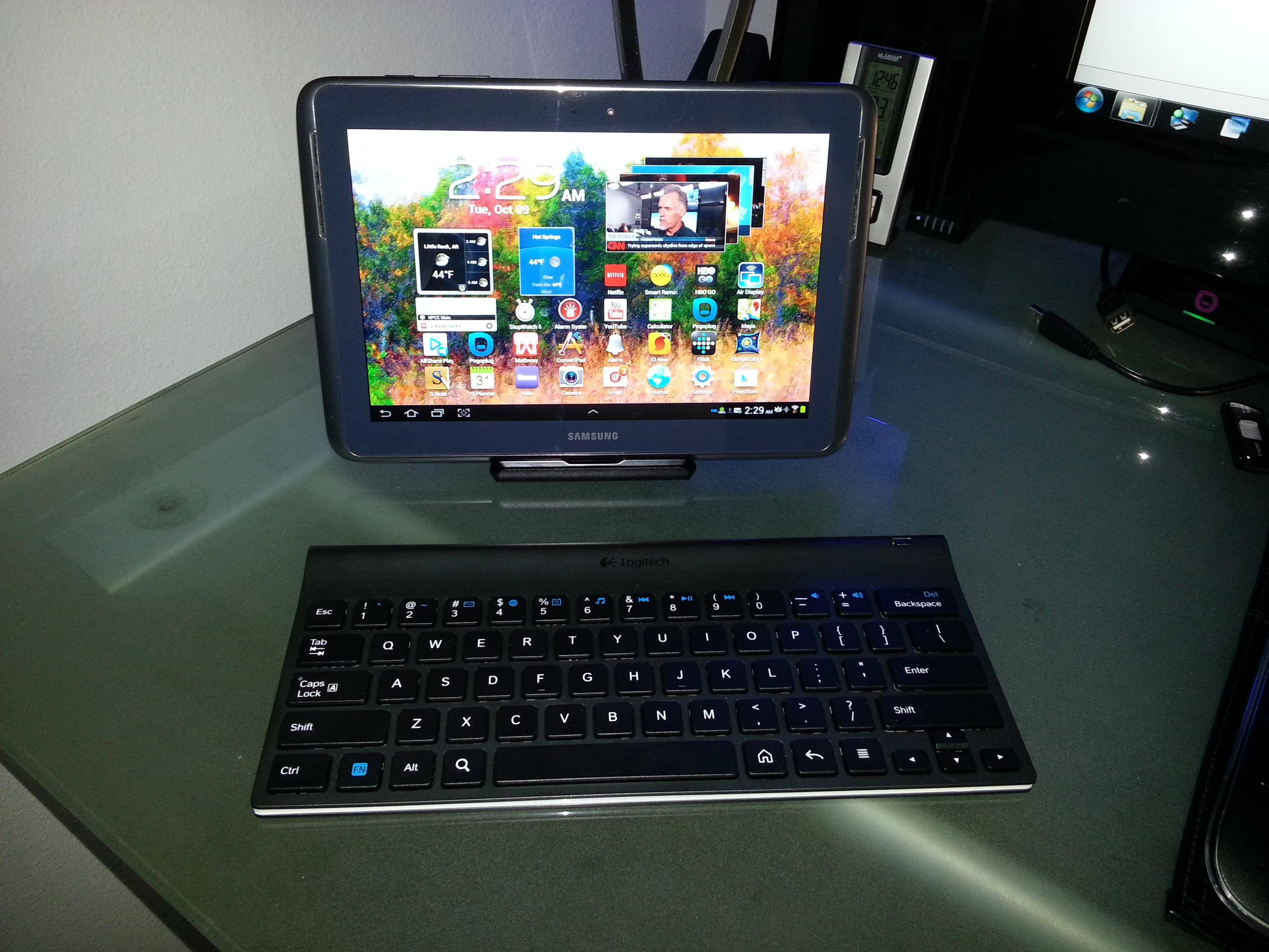 This is shown with old tablet but its the same setup, click to load a larger version