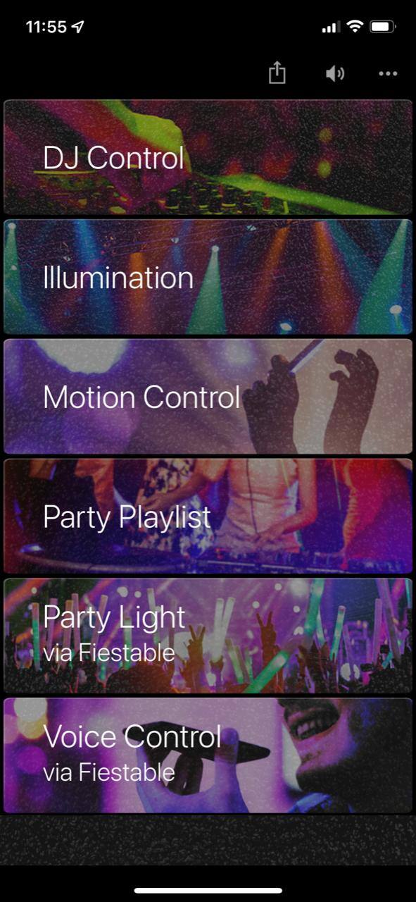 Fiestable App Screen, click to load a larger version