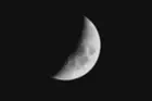 Quarter moon captured with 28-300mm lense., click to load a larger version