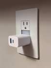 In-outlet example, compact, doesn't crowd or block nightlight, click to load a larger version