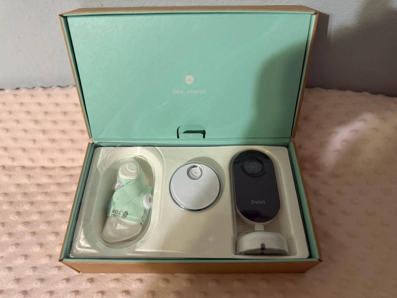 Owlet Box Contents, click to load a larger version