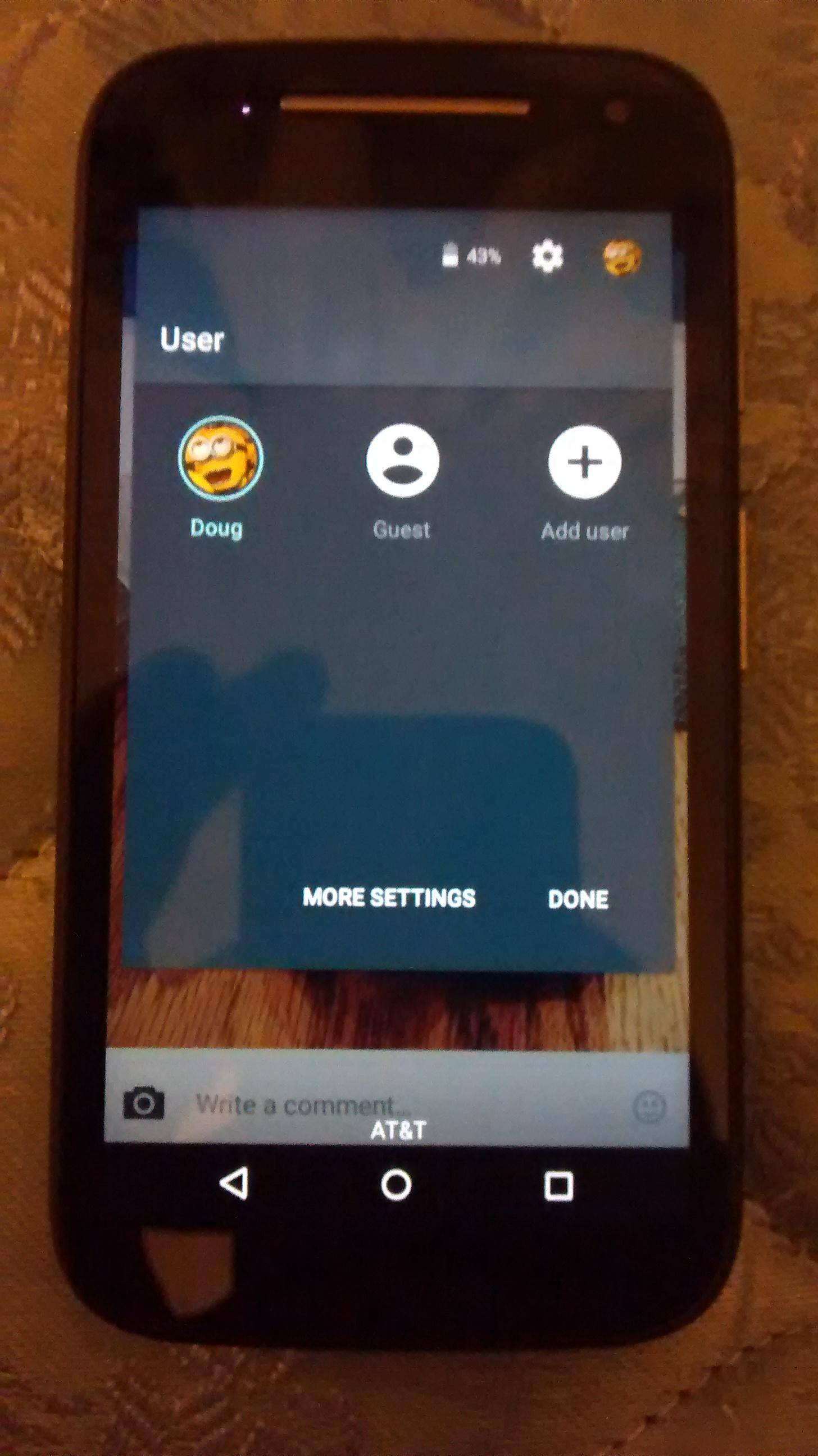 My Moto E 2nd Gen AT&T GoPhone, click to load a larger version