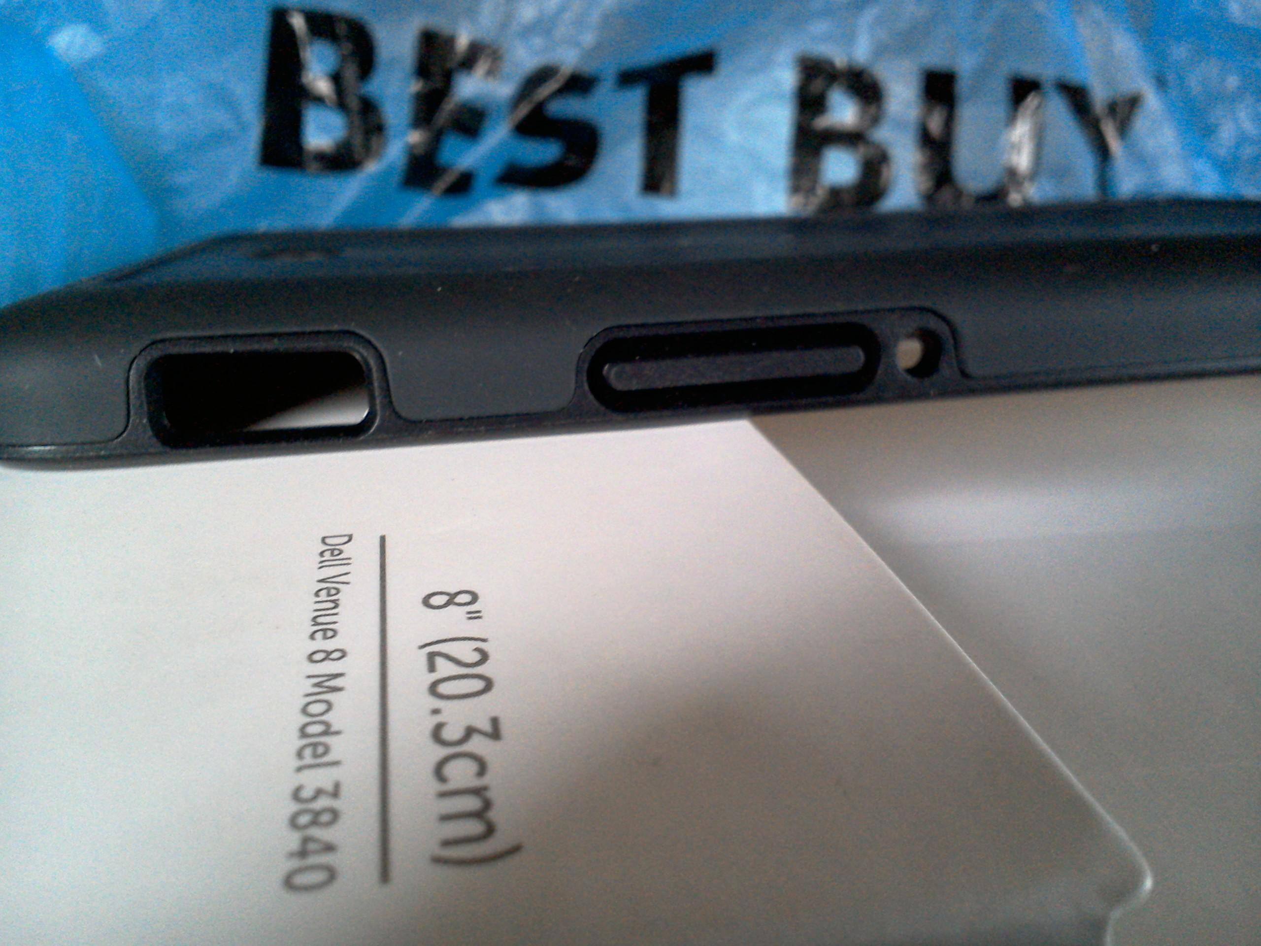 btwn the space to plug to recharge and the volume rocker lies the ON OFF Button Under the case, click to load a larger version