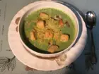 Yummy, Brocolli Soup w/Croutons, click to load a larger version