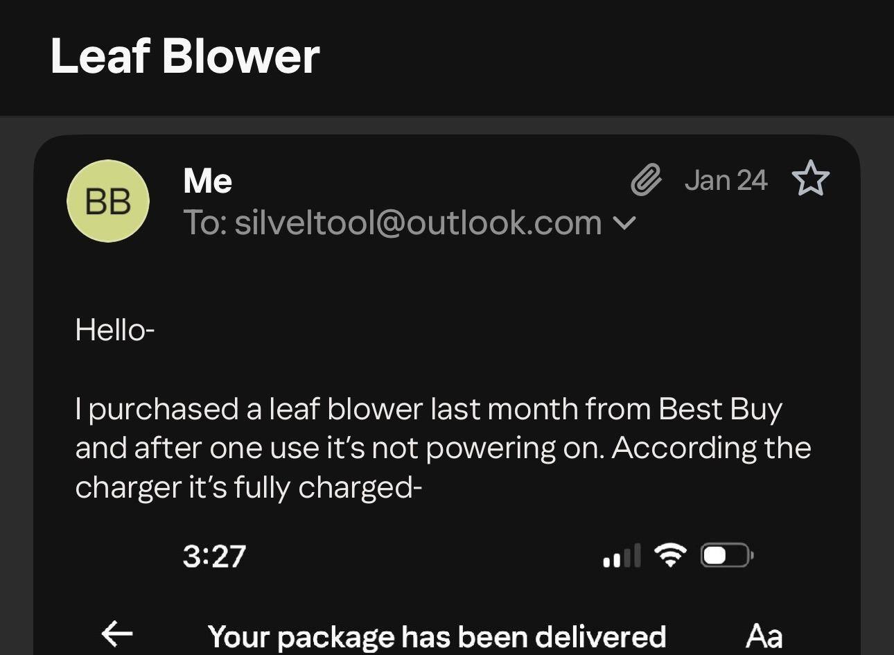 Customer provided image, click to load a larger version