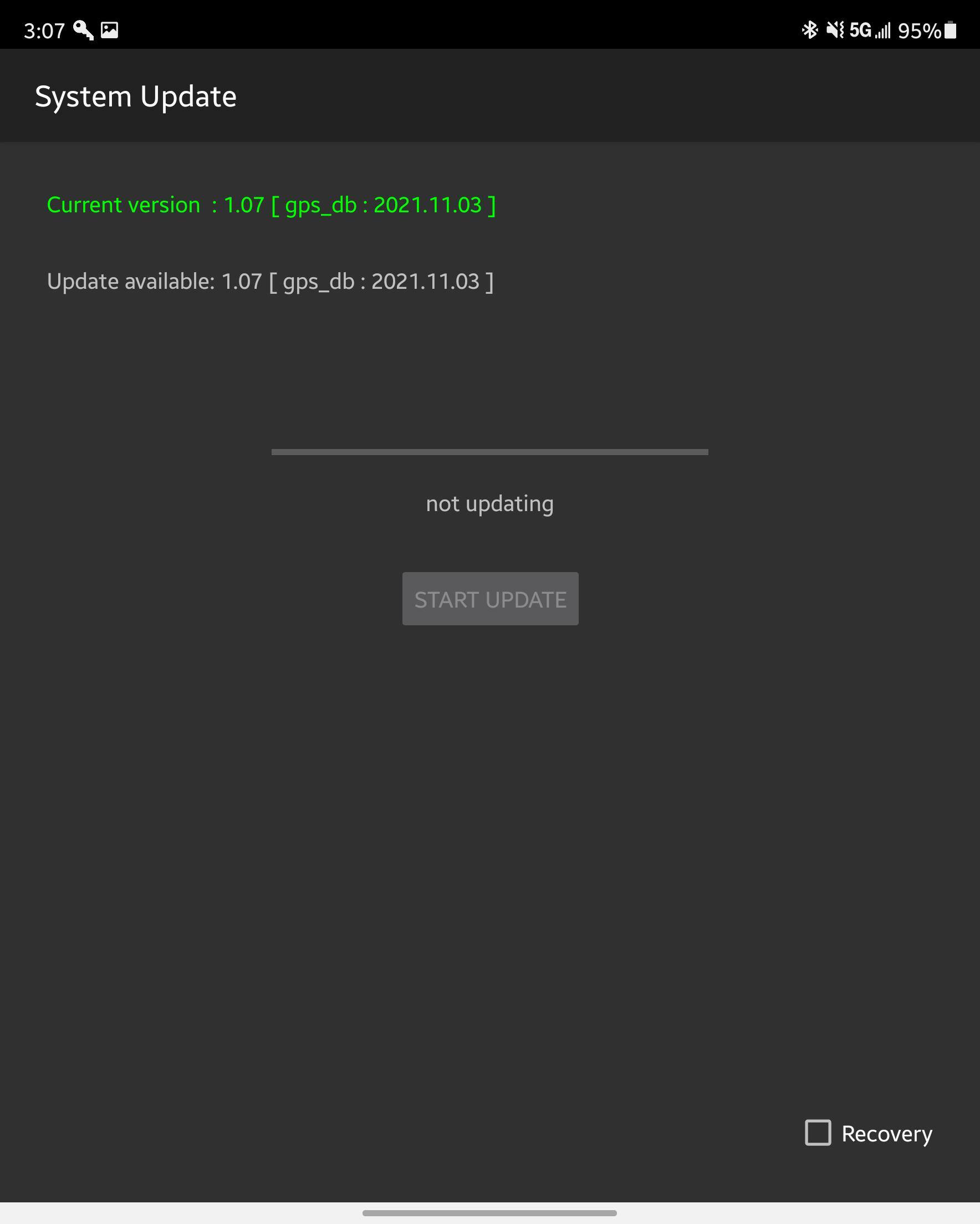 Firmware Update in App, click to load a larger version