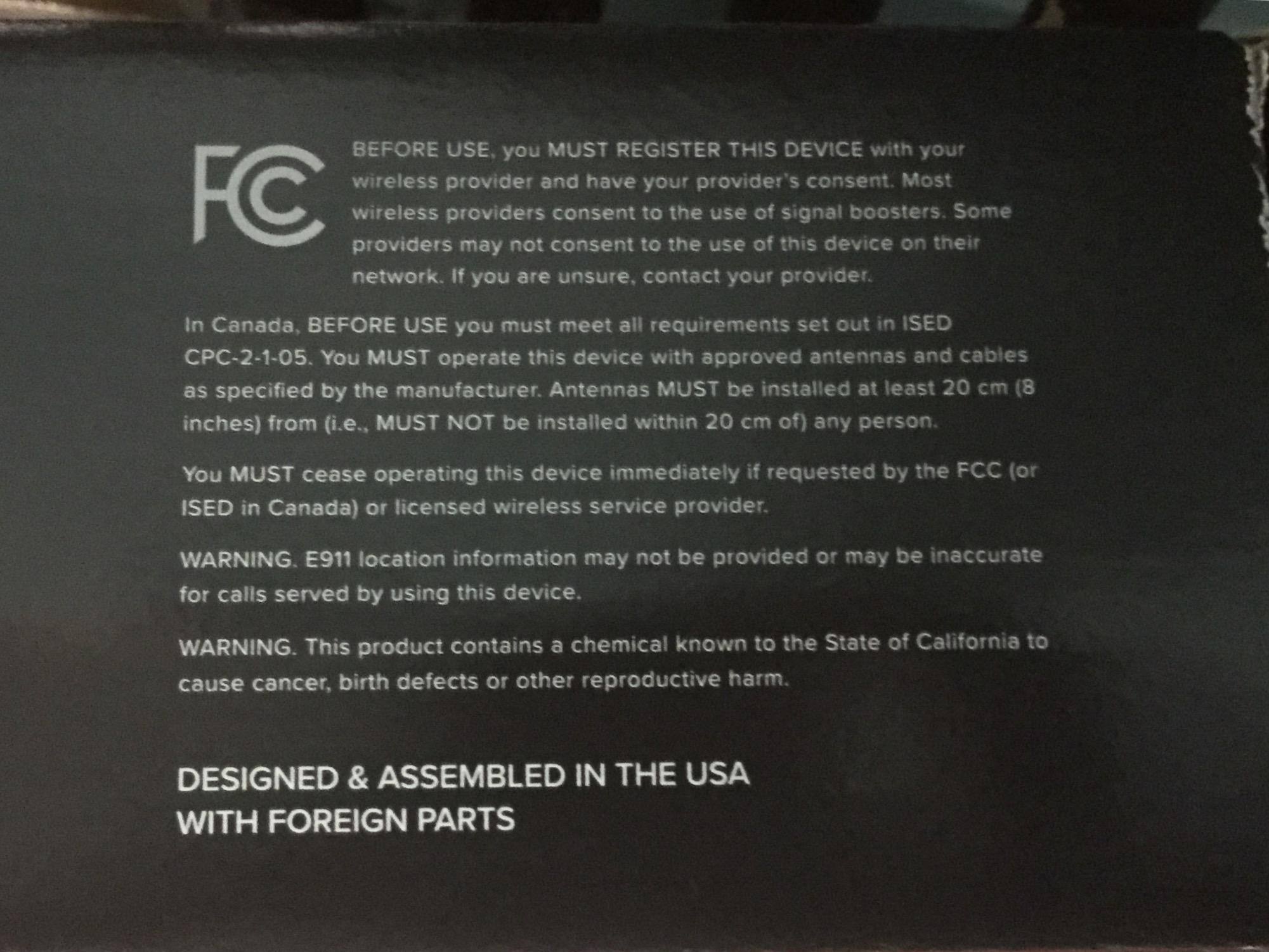 Says contact cell provider, I did not and no issues, click to load a larger version