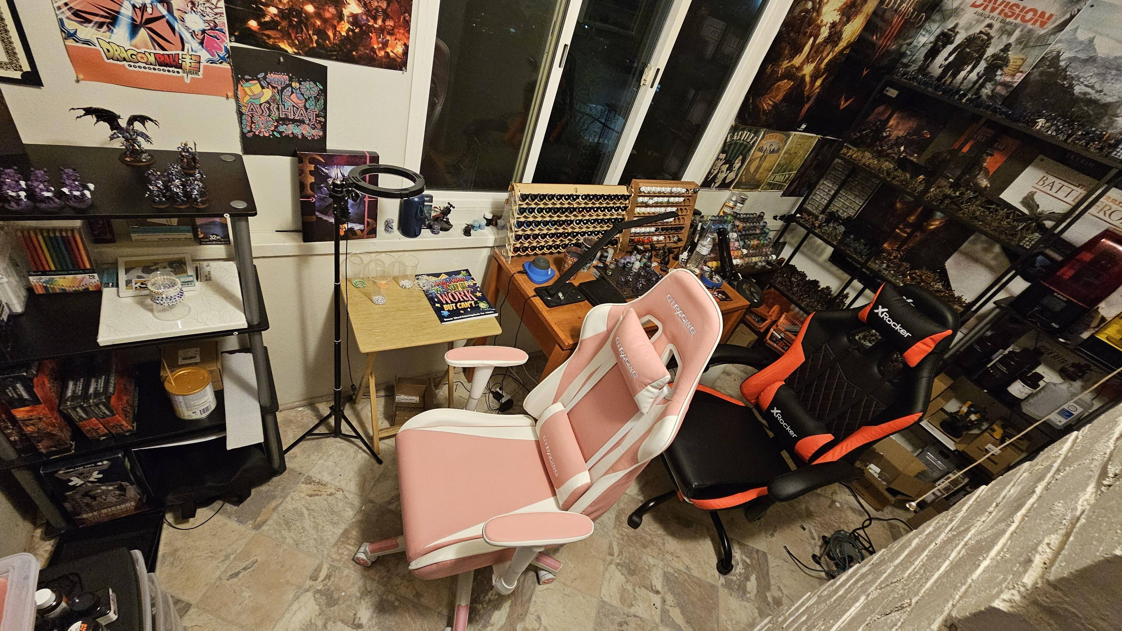 GTPlayer GT002 Ergonomic Leather Ergonomic Gaming Chair Pink