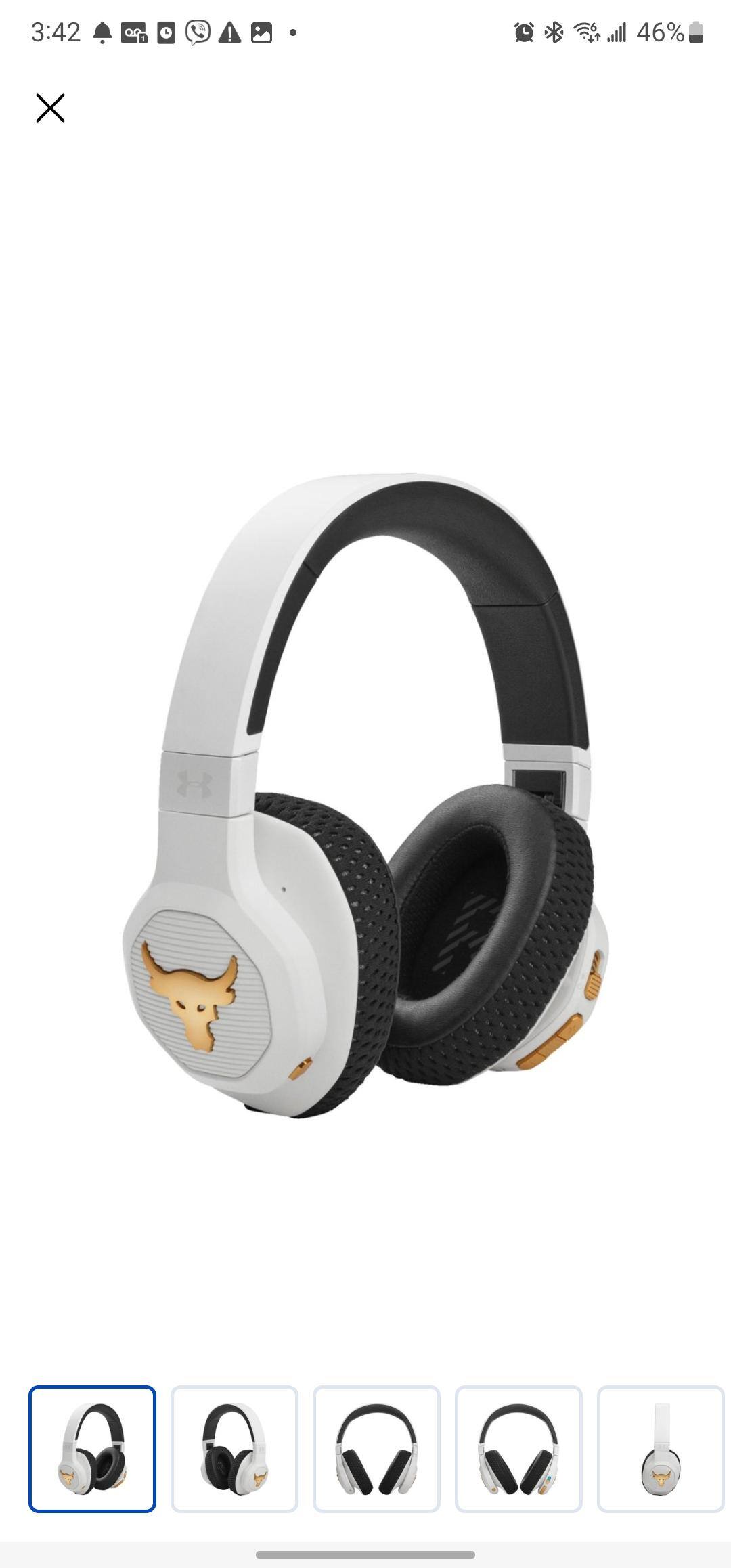 JBL Under Armour Project Rock Wireless Over the Ear Headphones