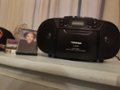 Toshiba CD-RW/CD-R/CD-DA Boombox with AM/FM Radio Black TY-CKM39 - Best Buy
