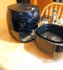 philips twin turbostar technology xxl airfryer with fat reducer, analog  interface, 3lb/4qt, black - hd9630/98 