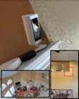 The wide viewing angle captures a very large area in my home from a second story ledge., click to load a larger version