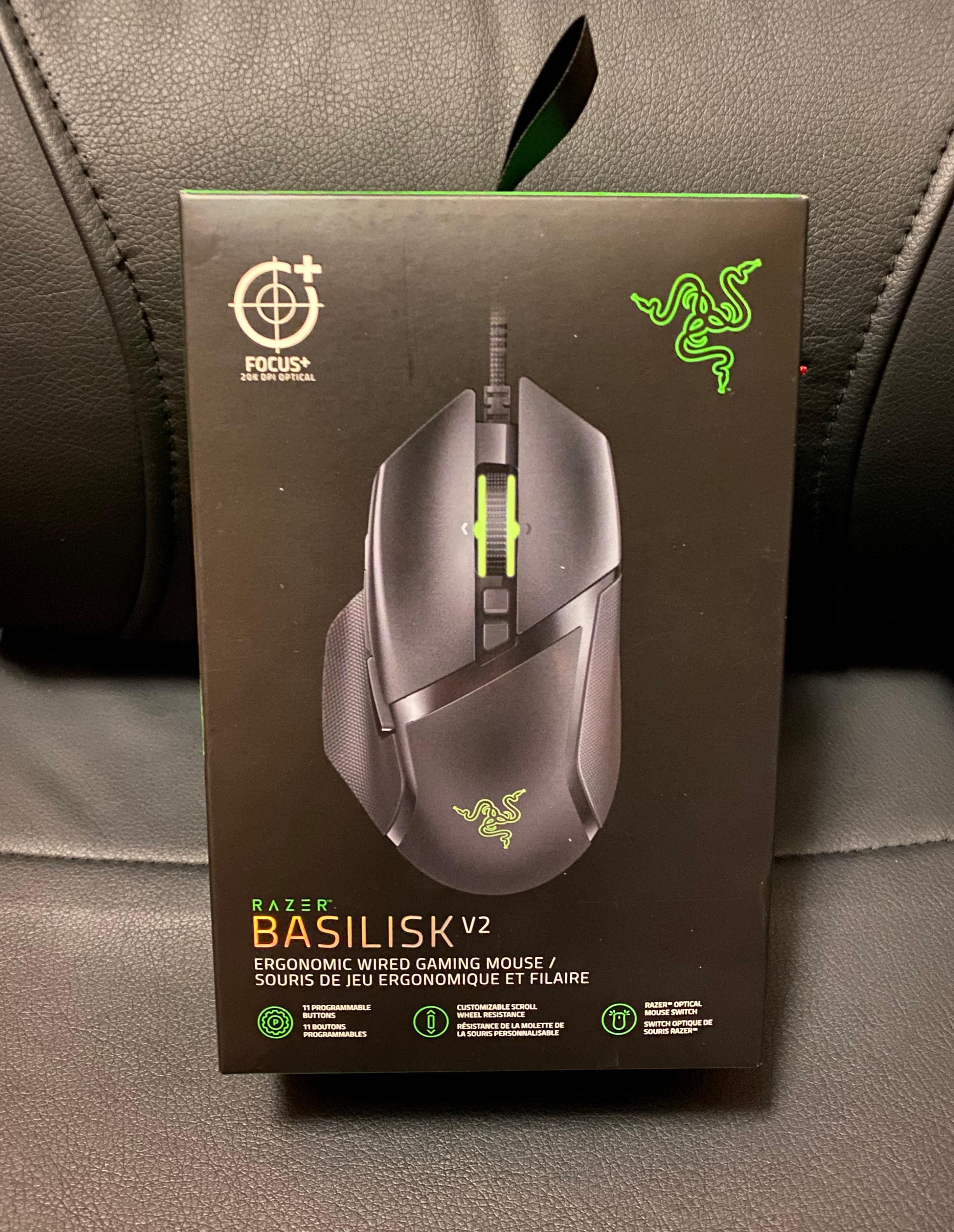 Razer Basilisk V2 Wired Optical Gaming Mouse Wired Black RZ01