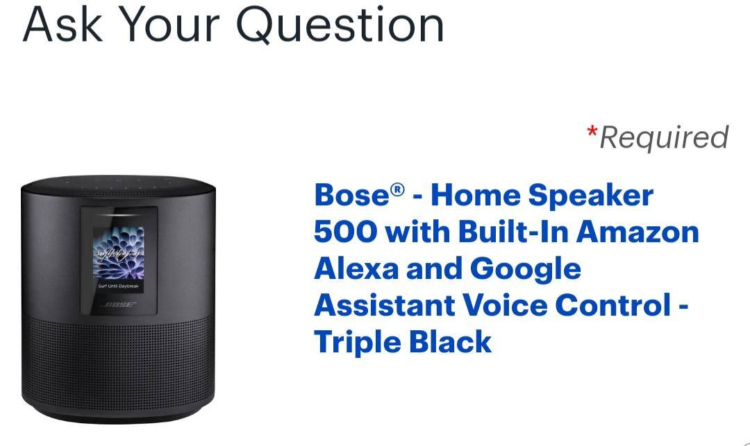 Bose Smart Speaker 500 Wireless All In One Smart Speaker Luxe
