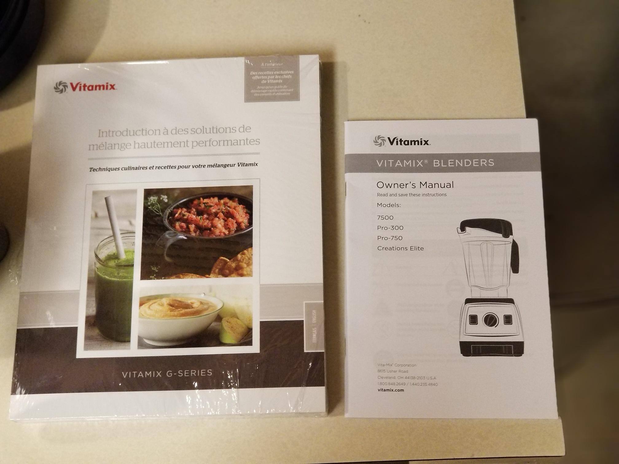 Manual and included recipe book, click to load a larger version