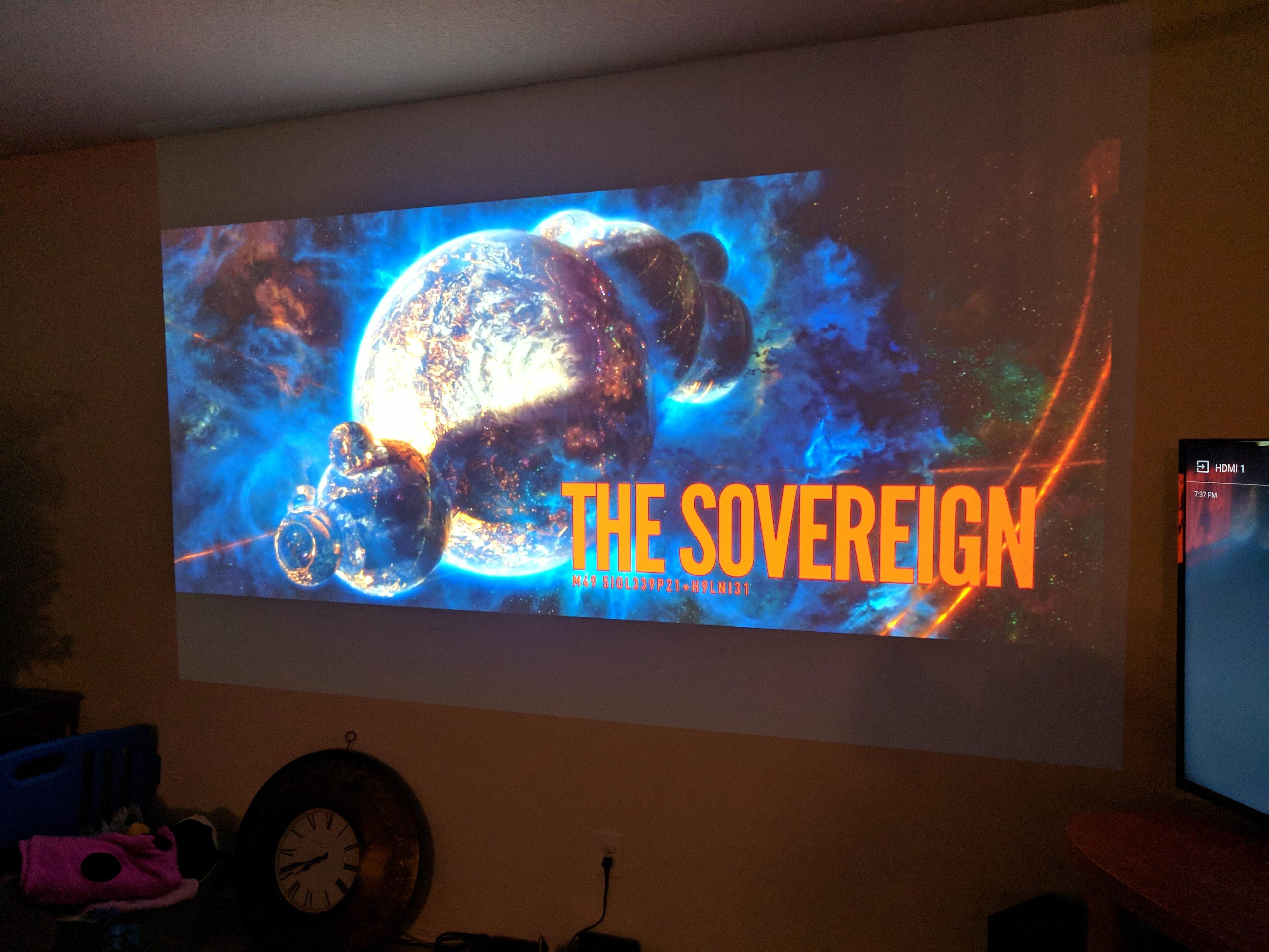 Projected image, click to load a larger version