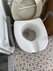 Carex E-Z Lock Locking Raised Toilet Seat with Armrests