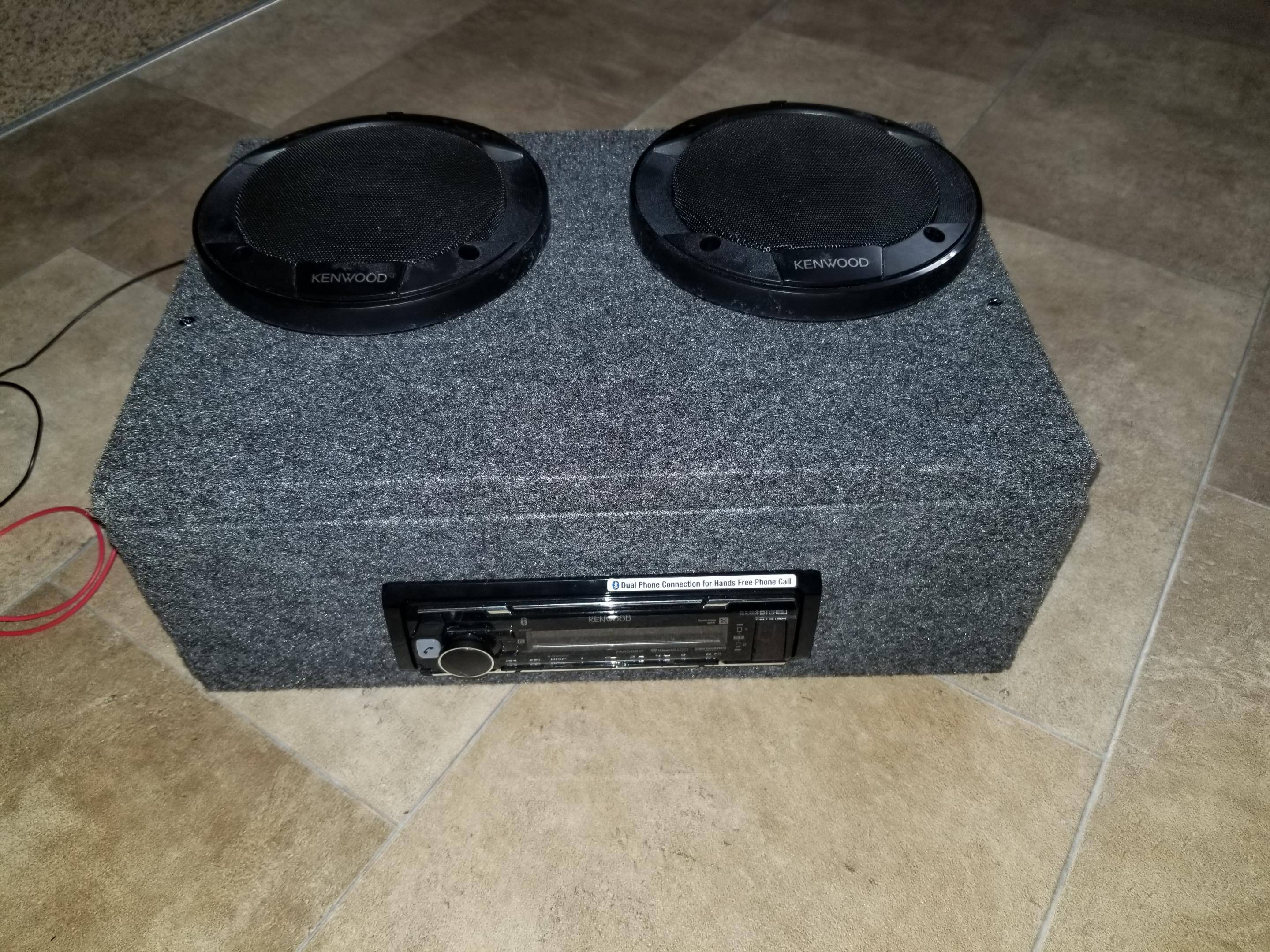 Small setup for portable sound., click to load a larger version