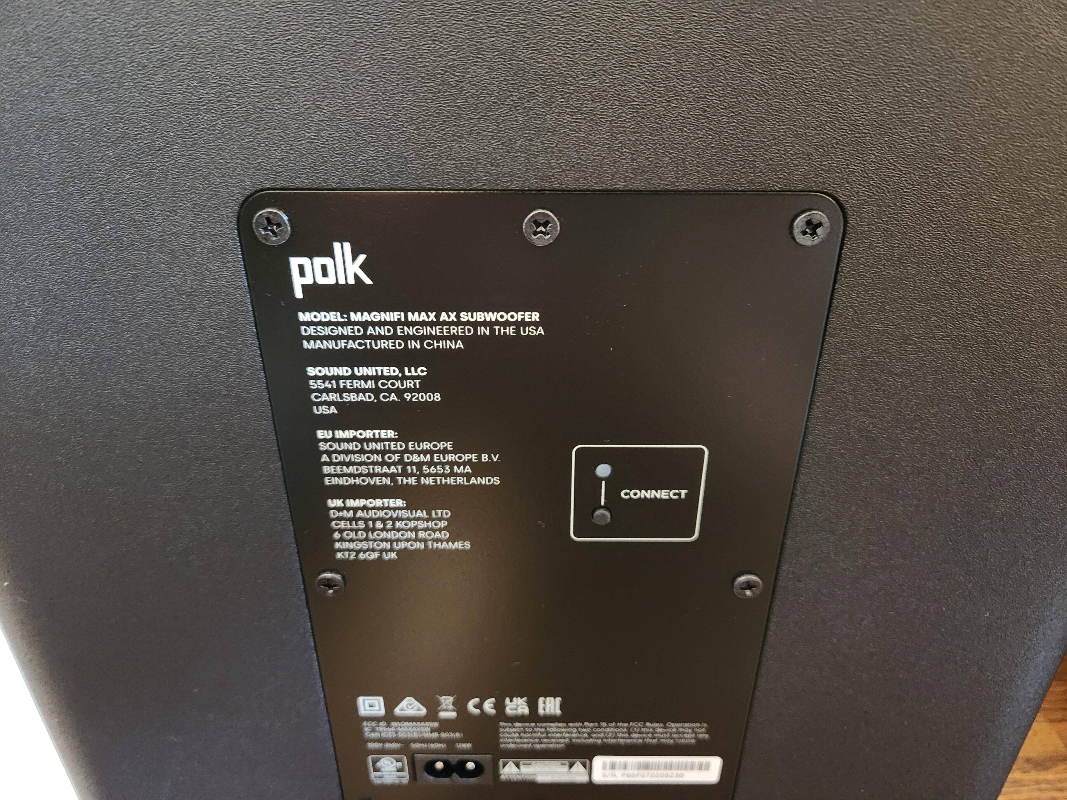 Connecting is easier than pressing this button. You'll only need it if you disconnect manually. My bar found the subwoofer automatically., click to load a larger version