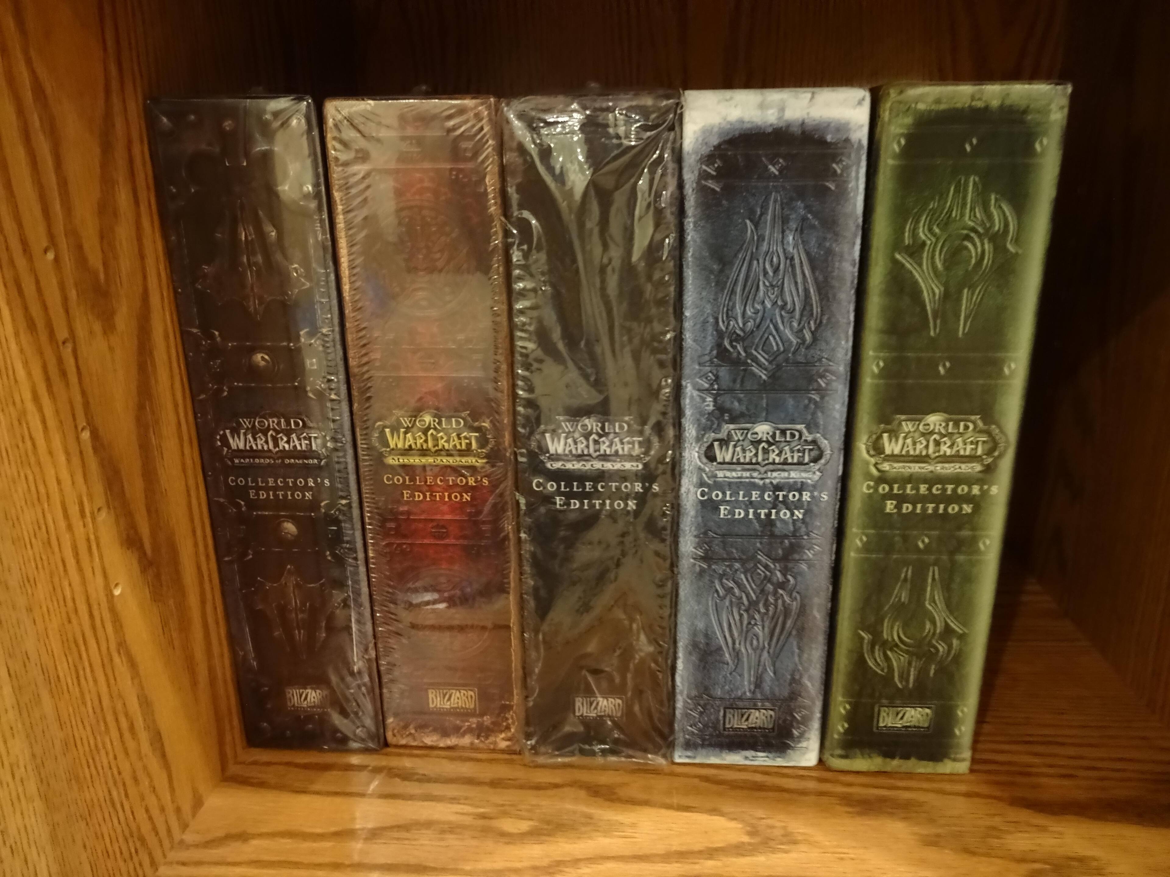 Every Collector's Edition since Vanilla., click to load a larger version