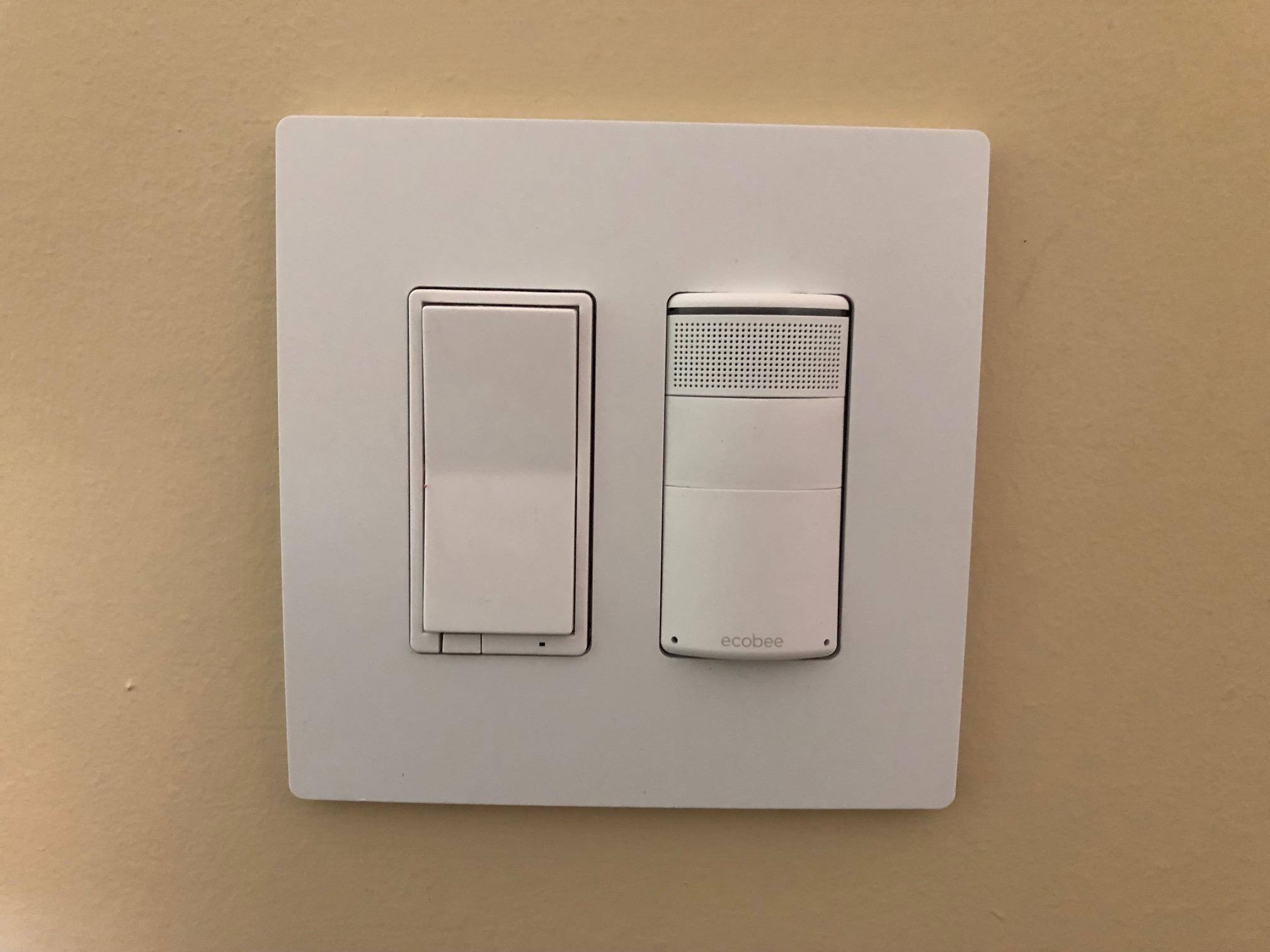 Installed in double gang box., click to load a larger version