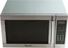Magic Chef - 1.3 Cu. Ft. Mid-size Microwave - Stainless Steel (Silver), click to load a larger version