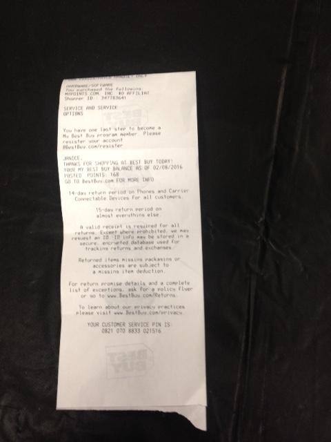 Took a pic of my receipt, click to load a larger version