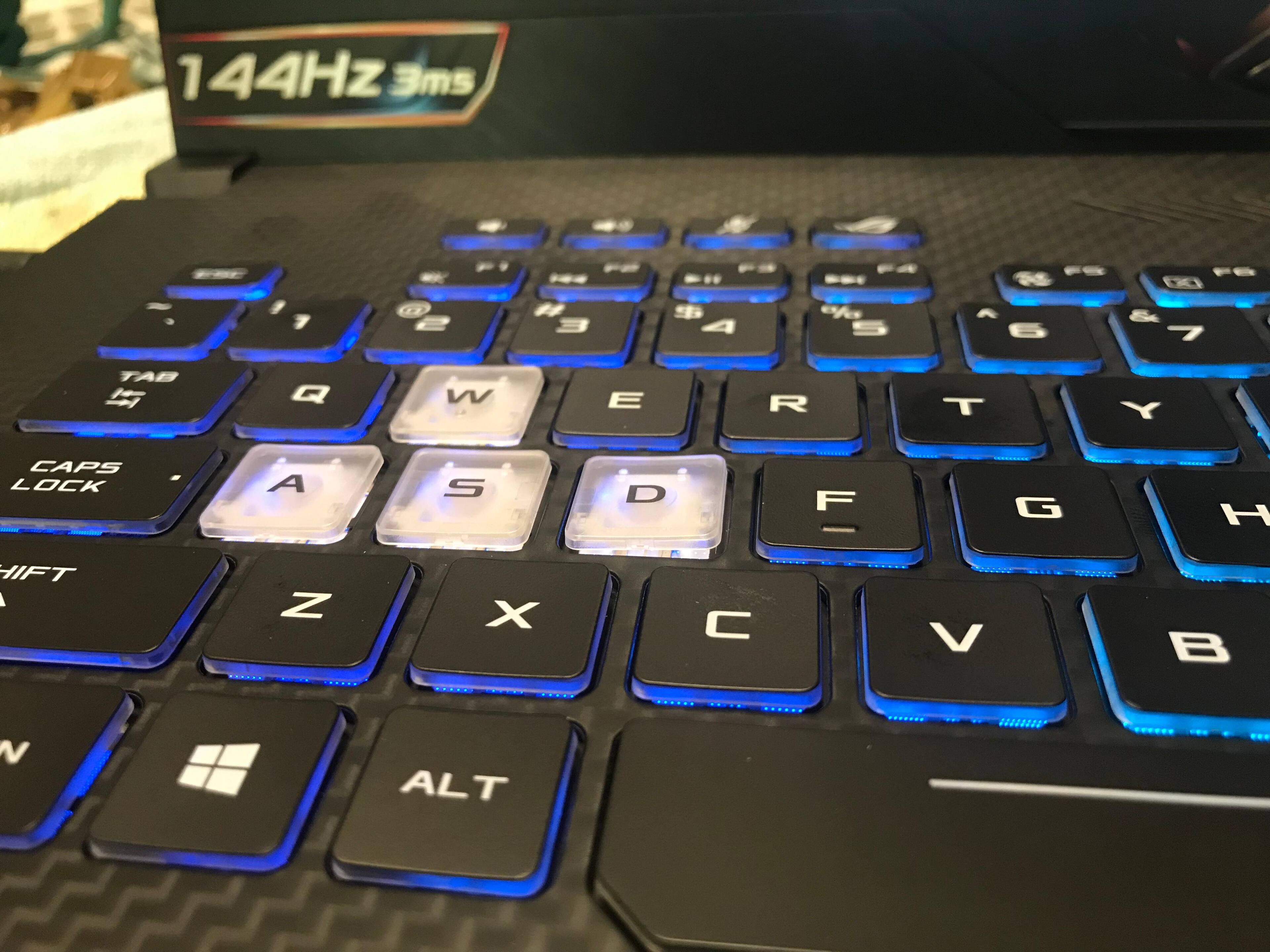 1st laptop warped and cracked D key, click to load a larger version