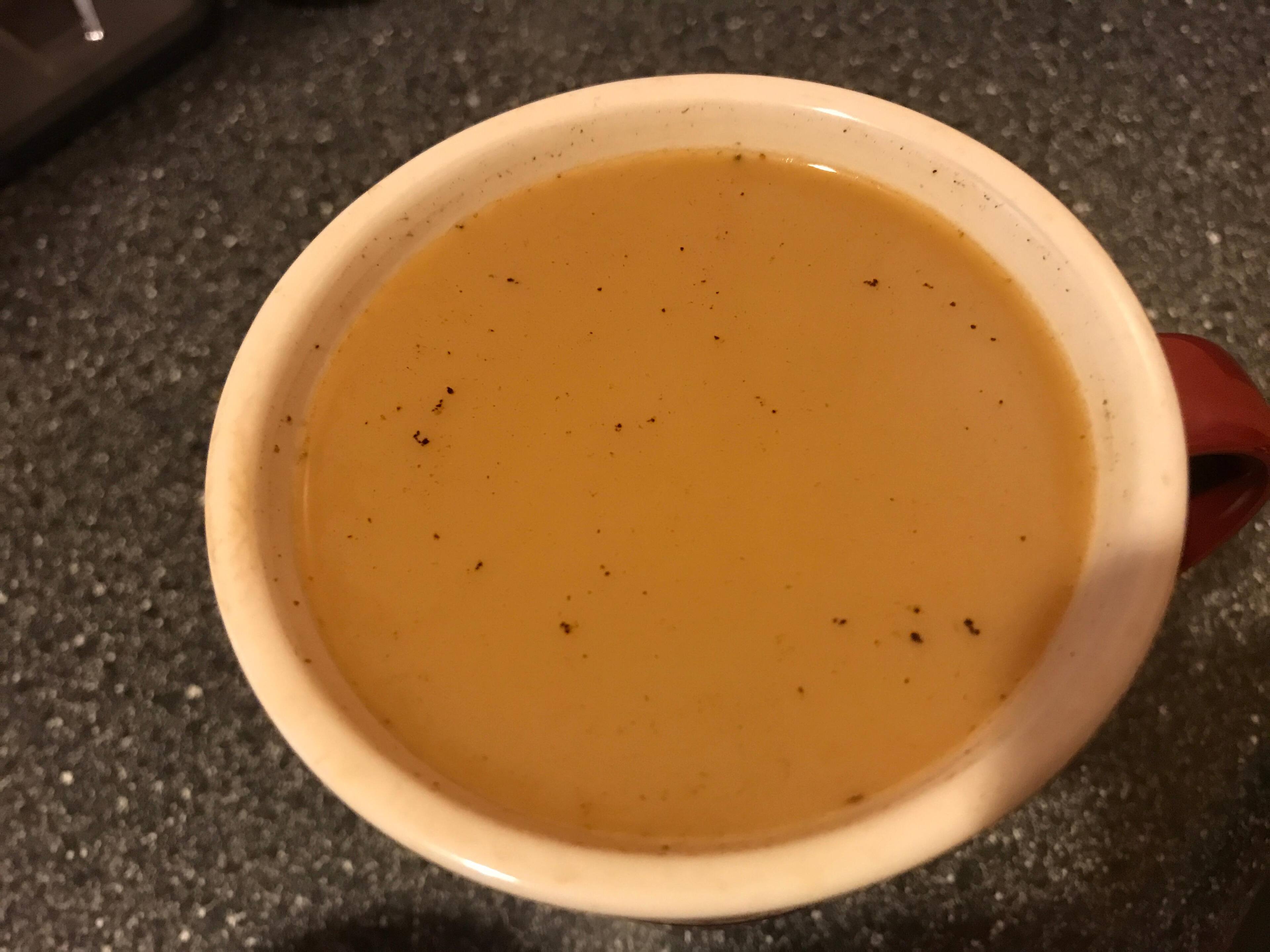 Coffee after repair, click to load a larger version